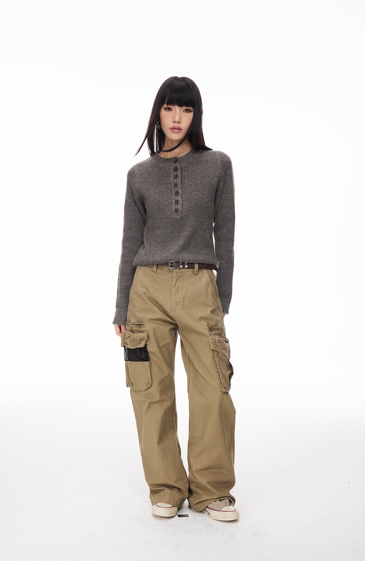 BOTANICA Washed Multi-Pocket Cargo Jeans