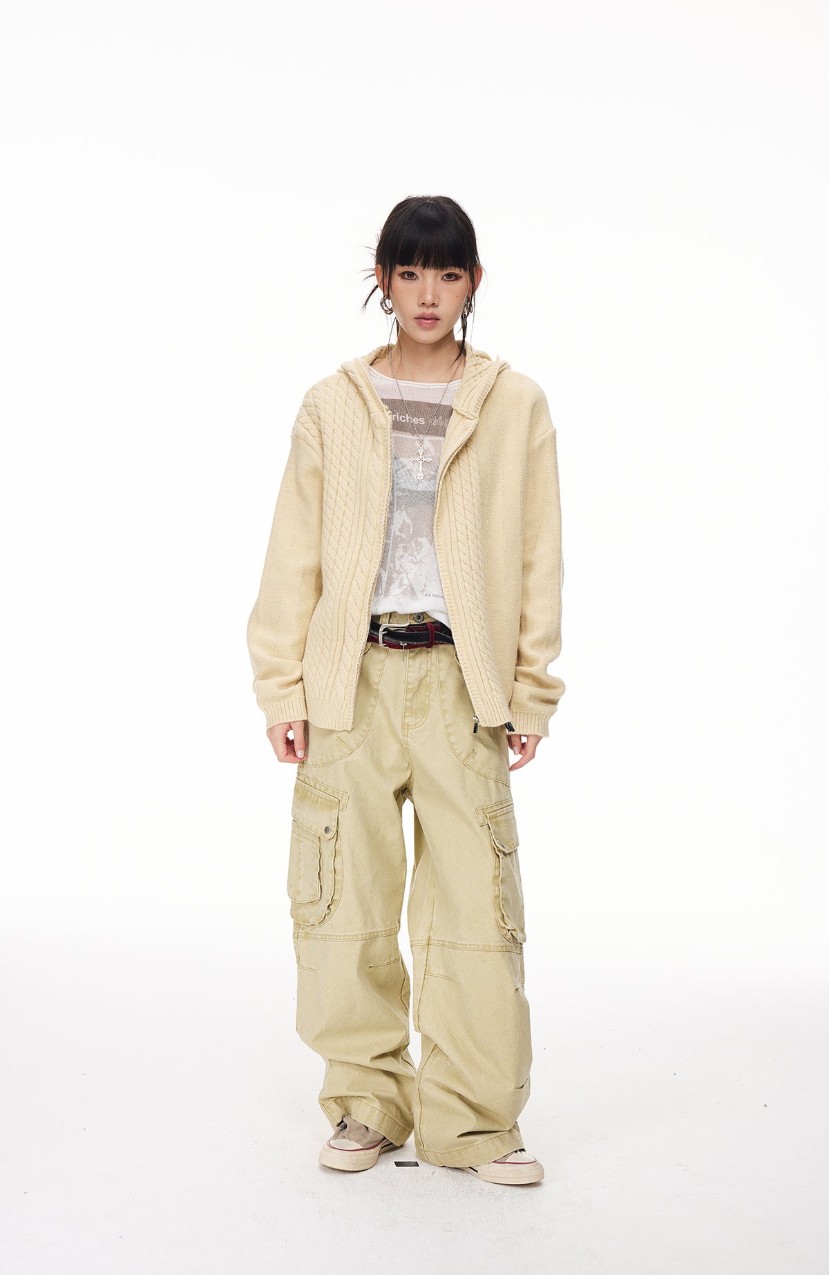BOTANICA Deconstructed Multi-Pocket Washed Cargo Jeans