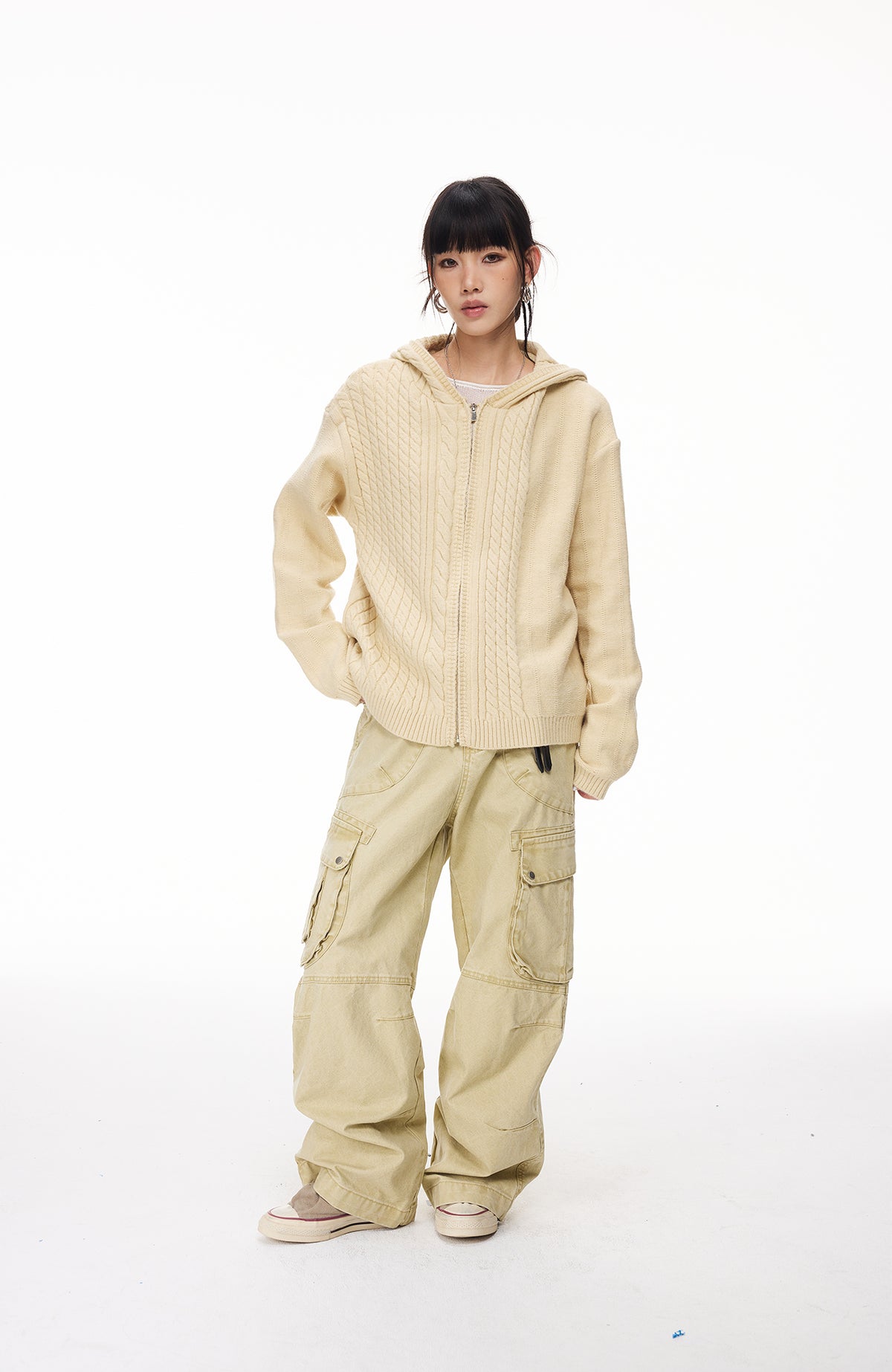 BOTANICA Deconstructed Multi-Pocket Washed Cargo Jeans