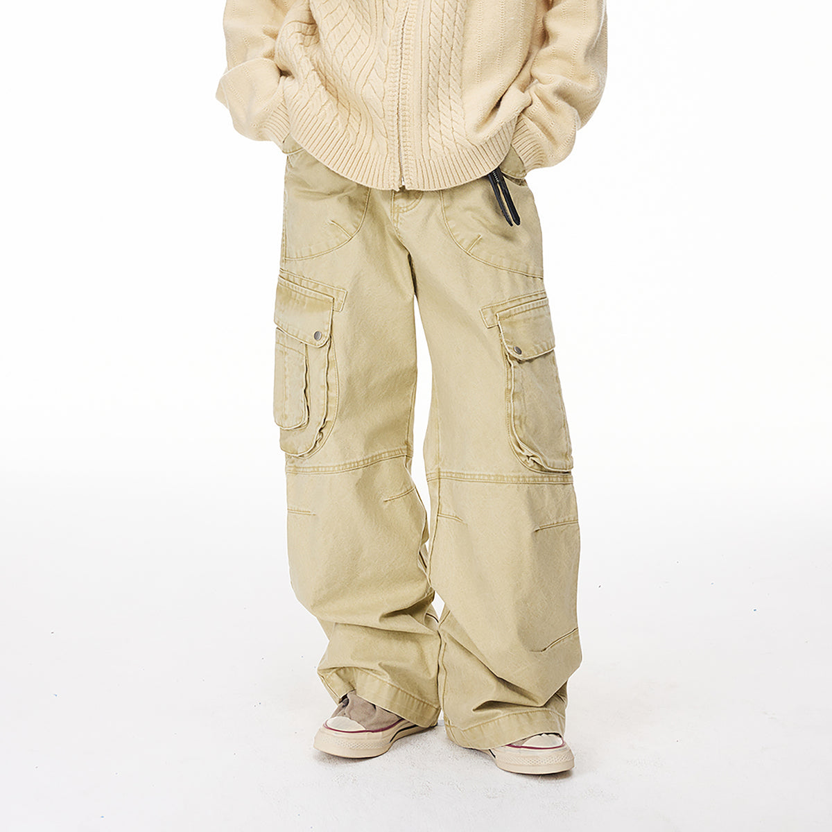 BOTANICA Deconstructed Multi-Pocket Washed Cargo Jeans