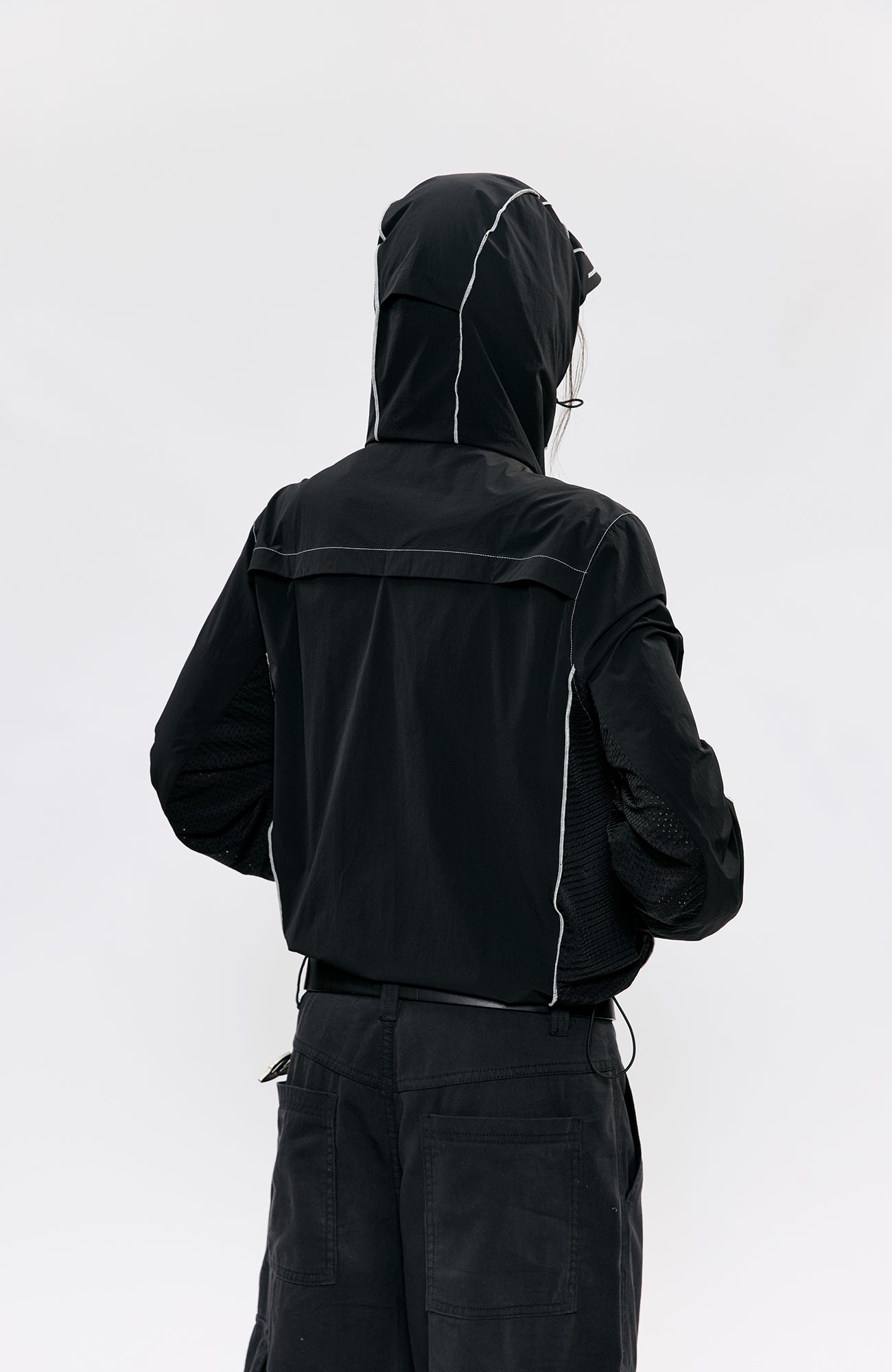 KREATE Contrast-Seam Sun Shield Jacket, premium urban and streetwear designers apparel on PROJECTISR.com, KREATE