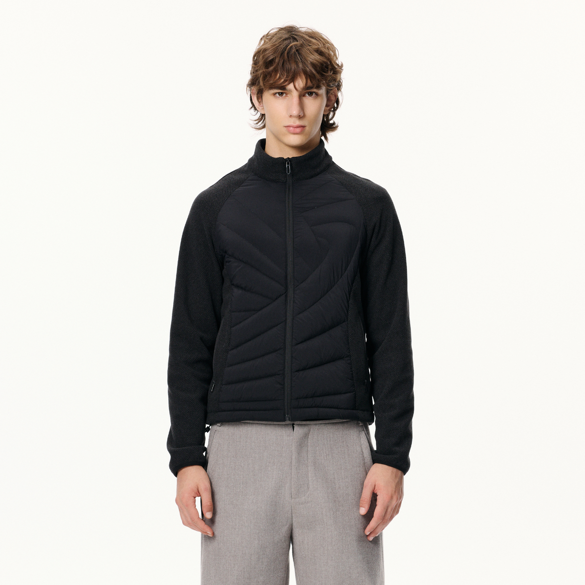 KREATE Ribbed Spliced Goose Down Jacket