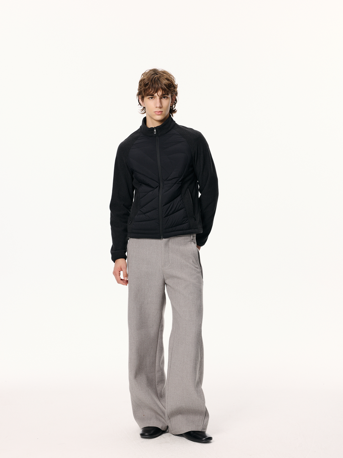 KREATE Ribbed Spliced Goose Down Jacket