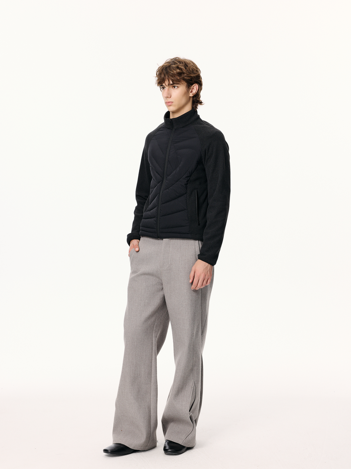 KREATE Linear Splice Flared Trousers