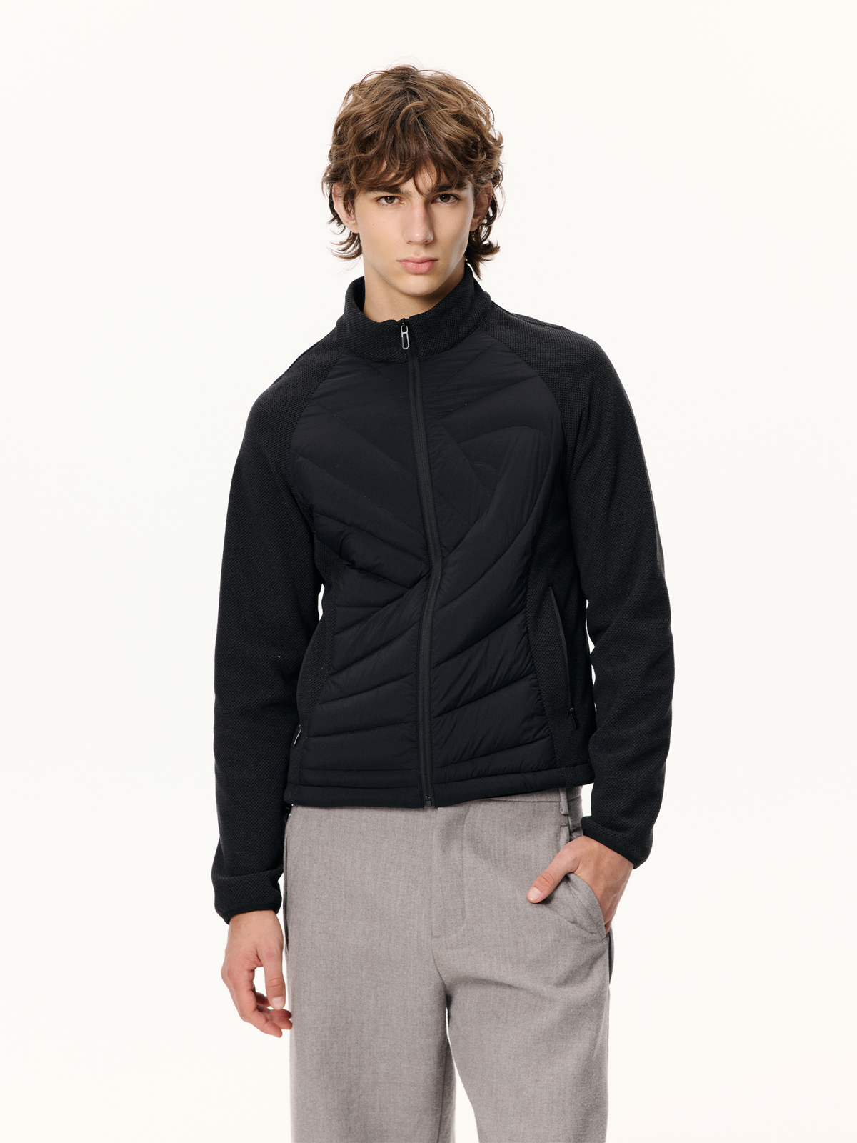 KREATE Ribbed Spliced Goose Down Jacket