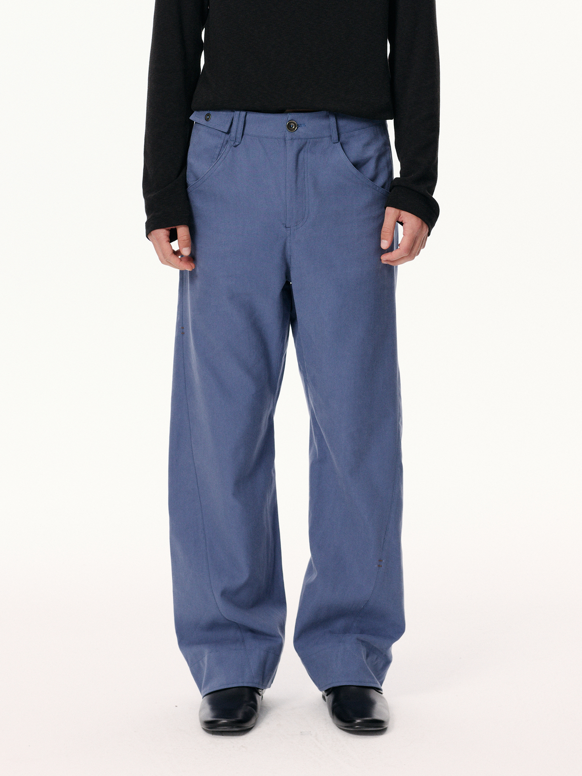 KREATE Spiral-Cut Straight-Leg Trousers