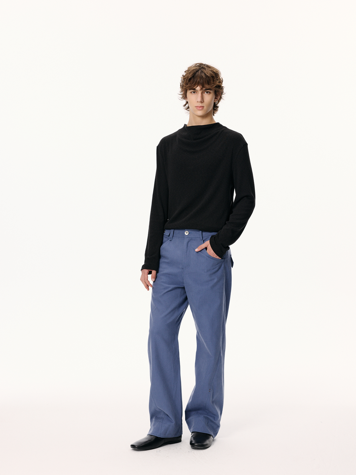 KREATE Spiral-Cut Straight-Leg Trousers