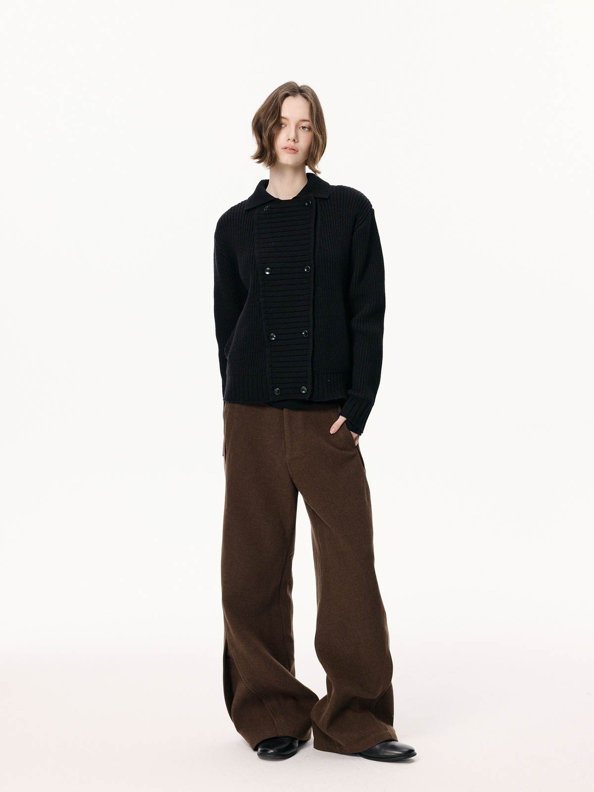 KREATE Linear Splice Flared Trousers