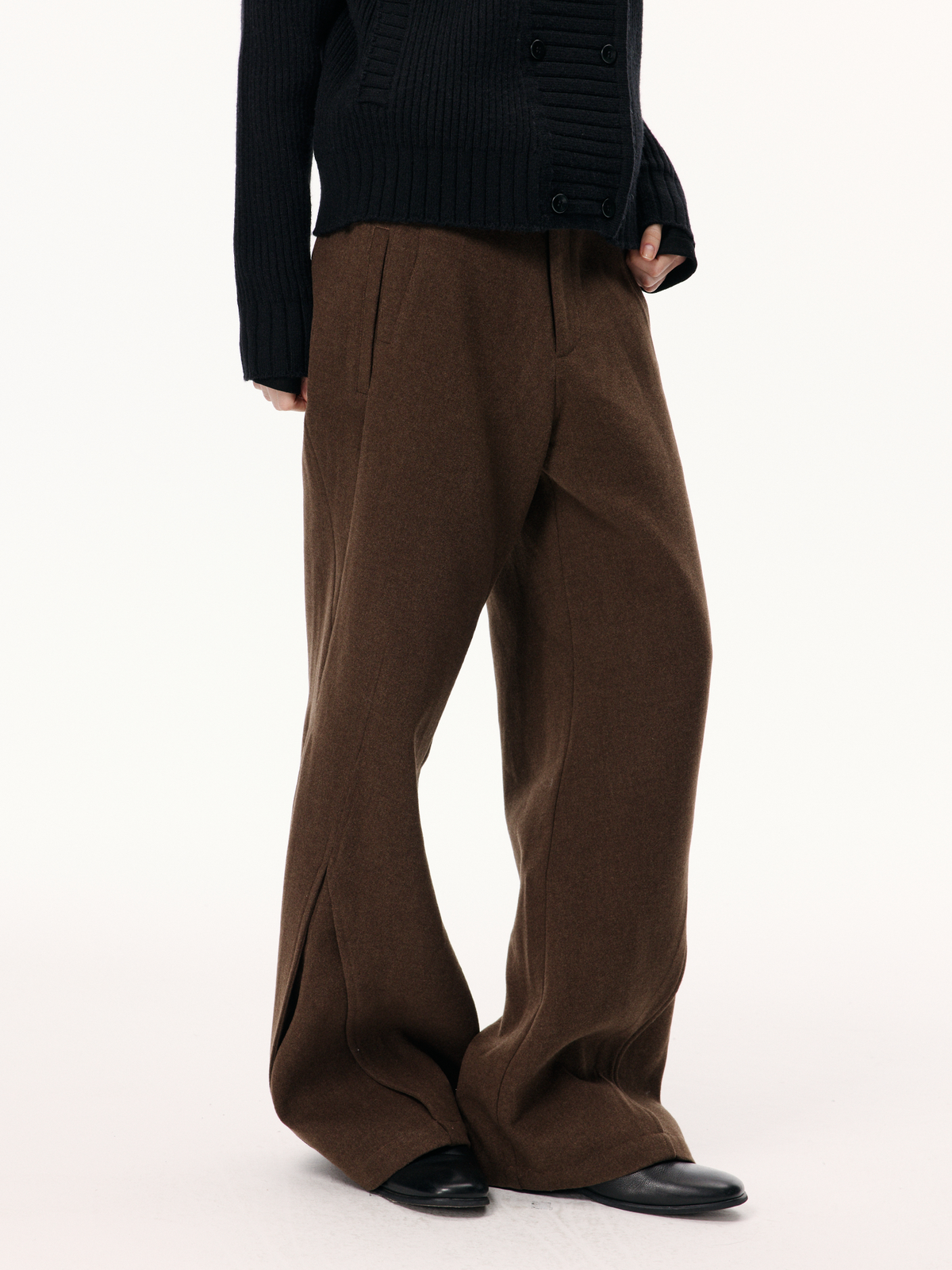 KREATE Linear Splice Flared Trousers