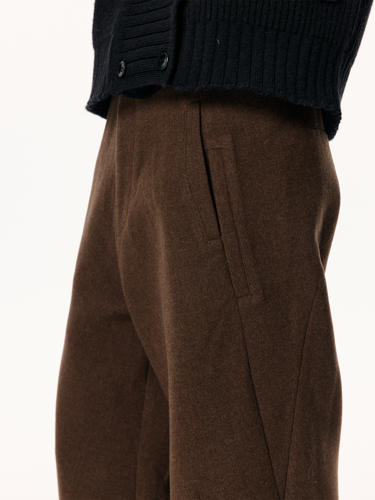 KREATE Linear Splice Flared Trousers