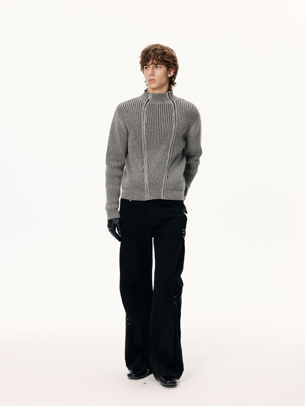 KREATE Pleated Washed Jeans