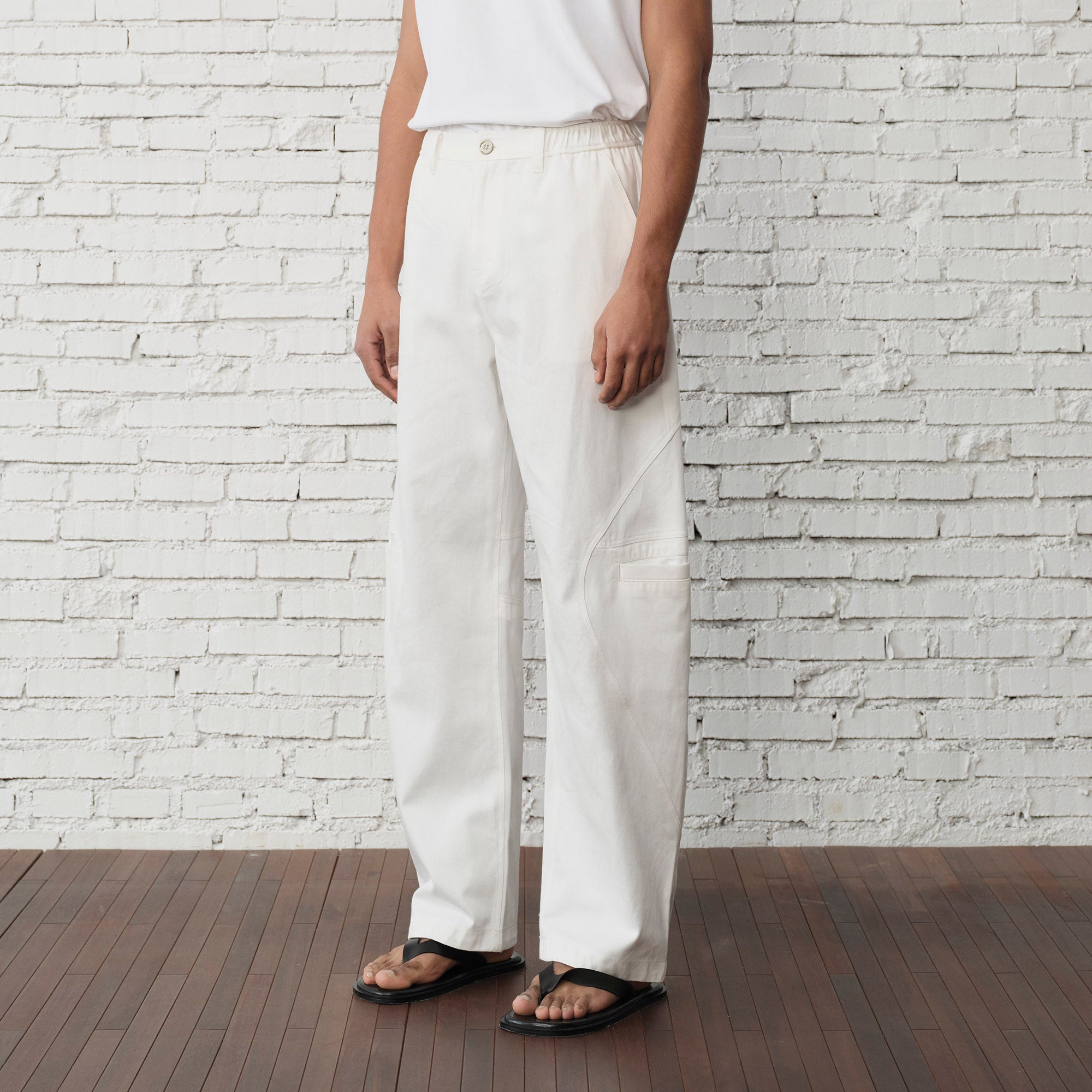 ORGANIC Curved-Seam Workwear Jeans, premium urban and streetwear designers apparel on PROJECTISR.com, ORGANIC EMOTION