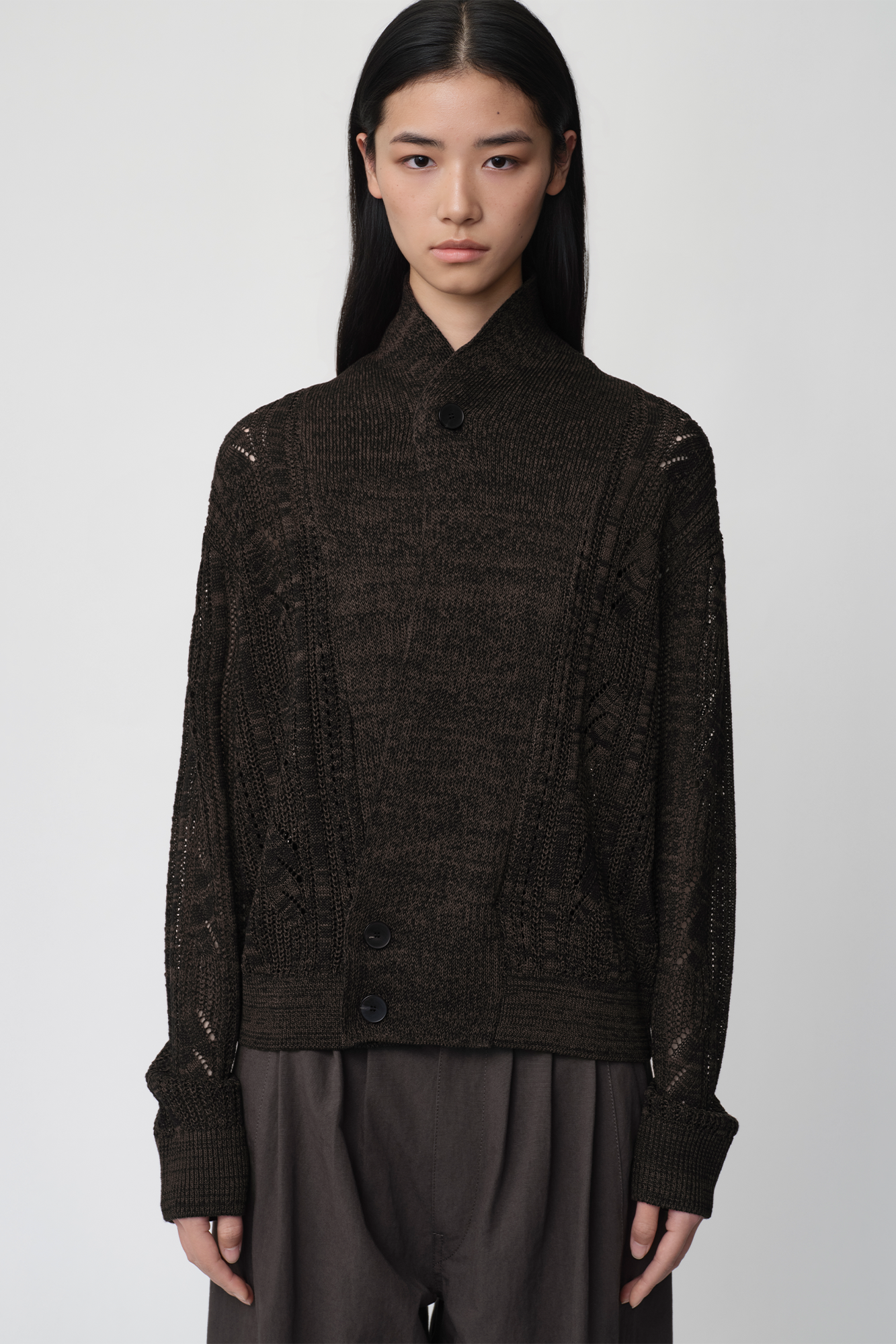 OPICLOTH Slouchy Open-Knit Cardigan, premium urban and streetwear designers apparel on PROJECTISR.com, DND4DES