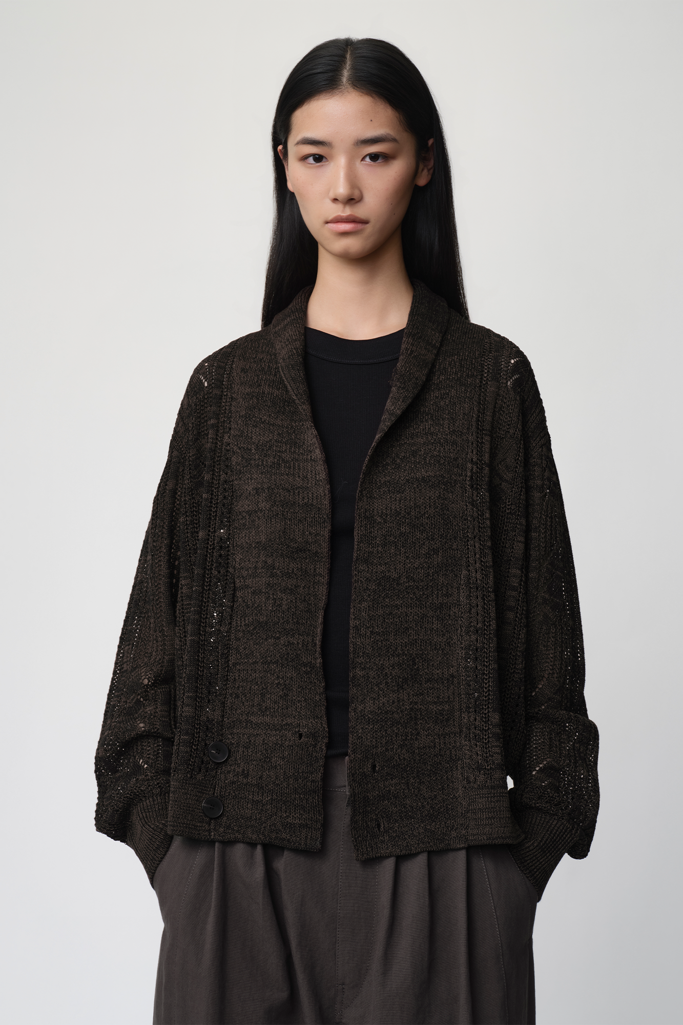 OPICLOTH Slouchy Open-Knit Cardigan, premium urban and streetwear designers apparel on PROJECTISR.com, DND4DES