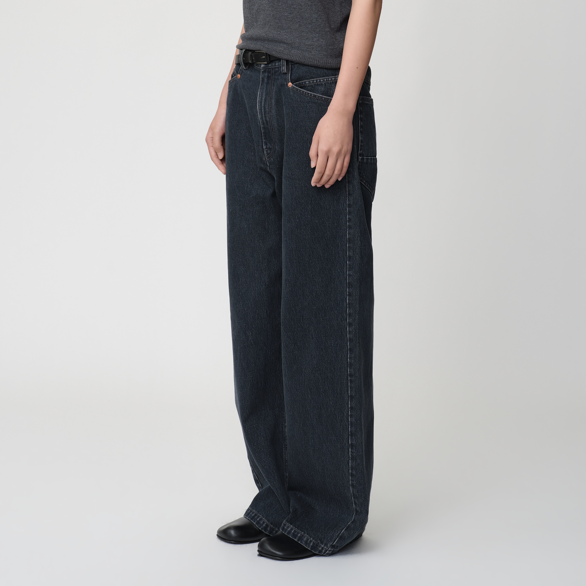 OPICLOTH Retro Washed Straight-Leg Jeans, premium urban and streetwear designers apparel on PROJECTISR.com, OPICLOTH