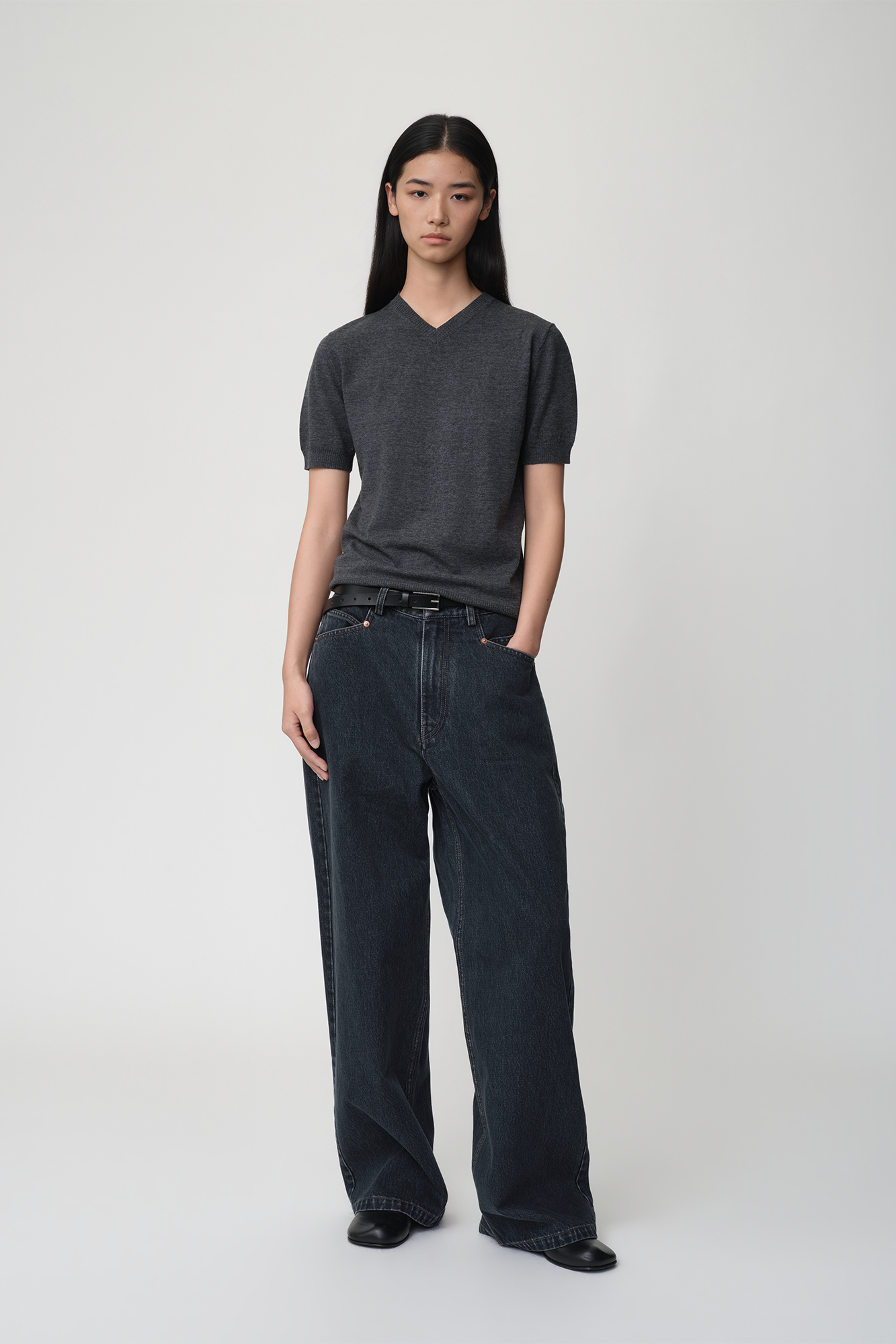 OPICLOTH Retro Washed Straight-Leg Jeans, premium urban and streetwear designers apparel on PROJECTISR.com, OPICLOTH