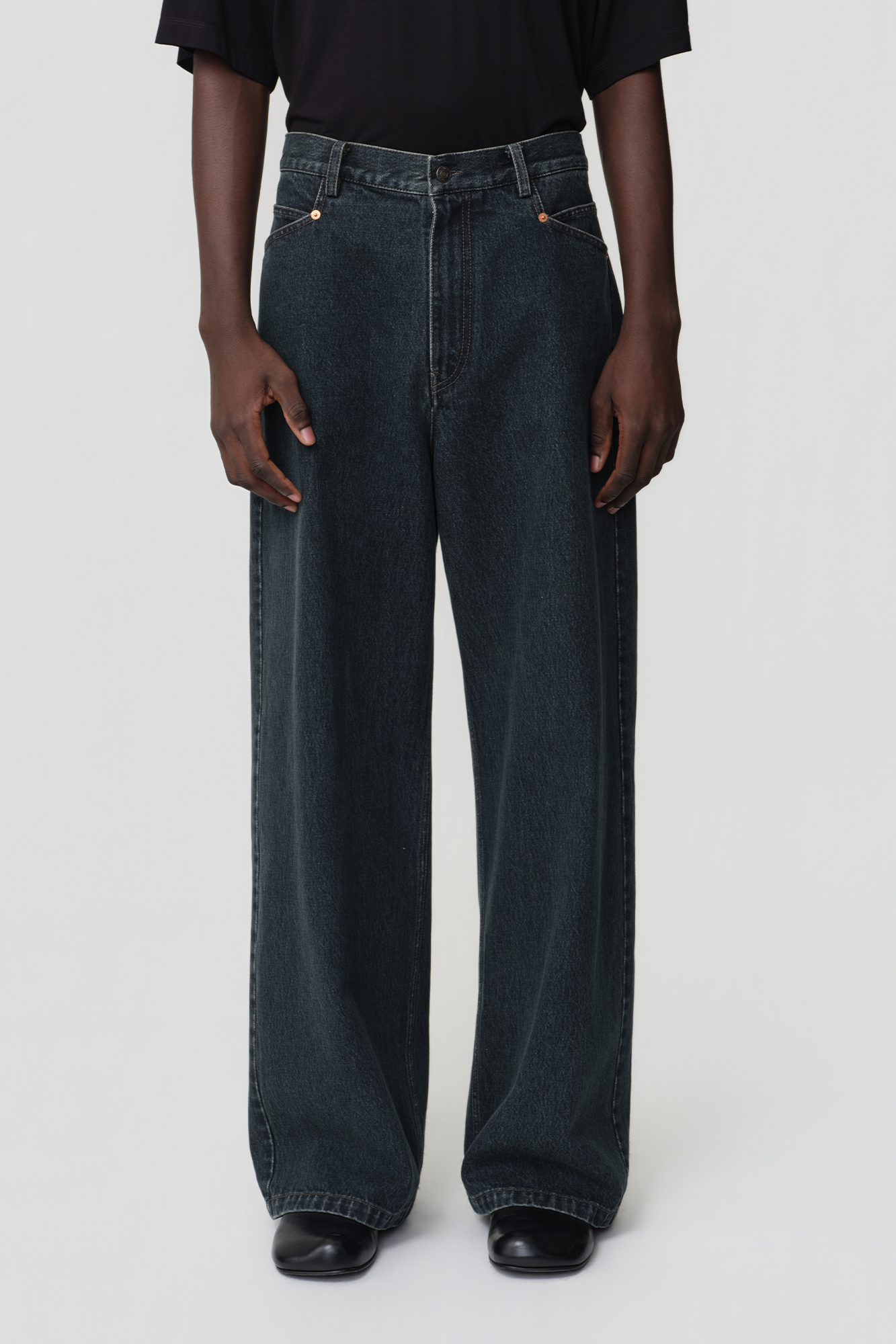 OPICLOTH Retro Washed Straight-Leg Jeans, premium urban and streetwear designers apparel on PROJECTISR.com, OPICLOTH
