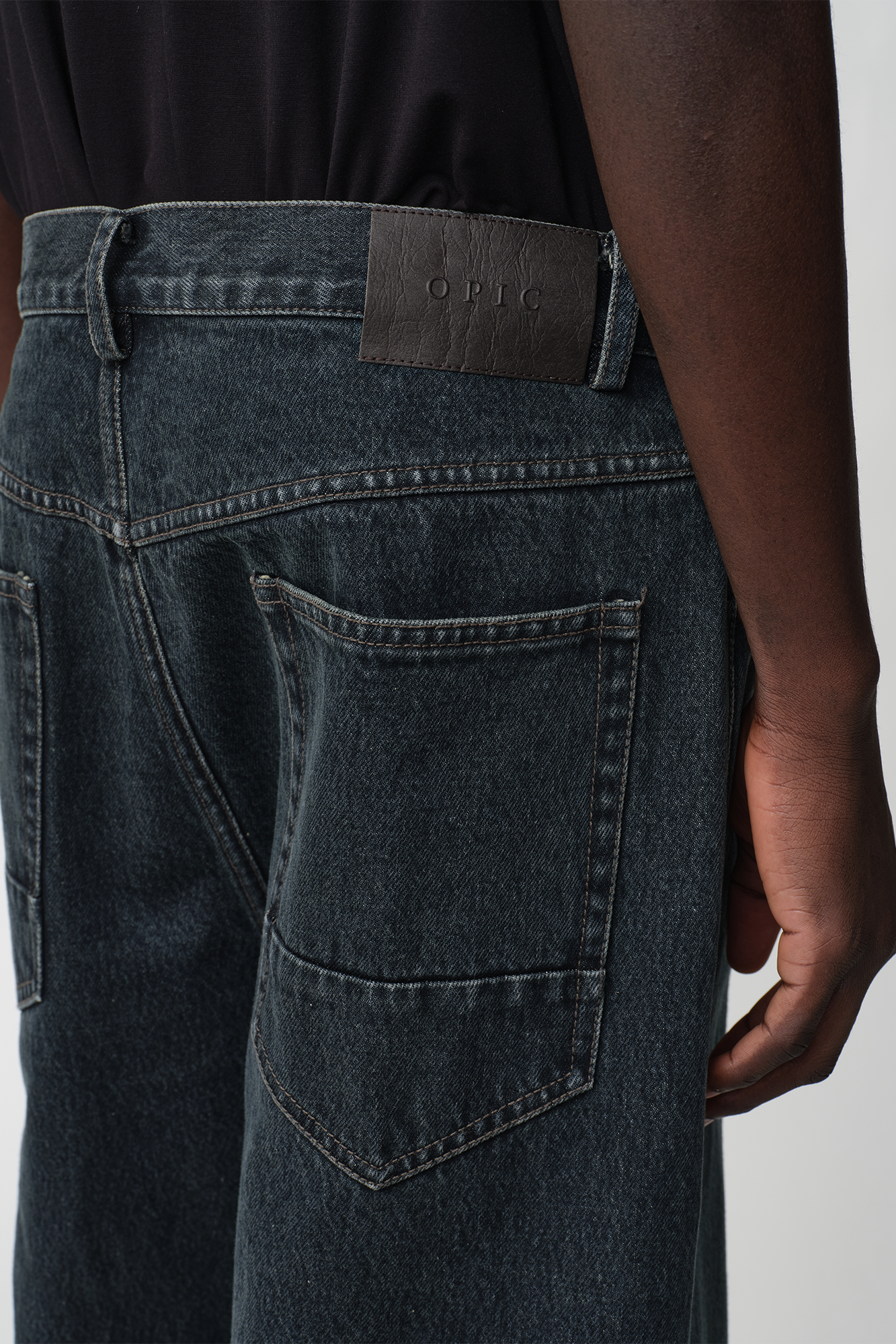 OPICLOTH Retro Washed Straight-Leg Jeans, premium urban and streetwear designers apparel on PROJECTISR.com, OPICLOTH