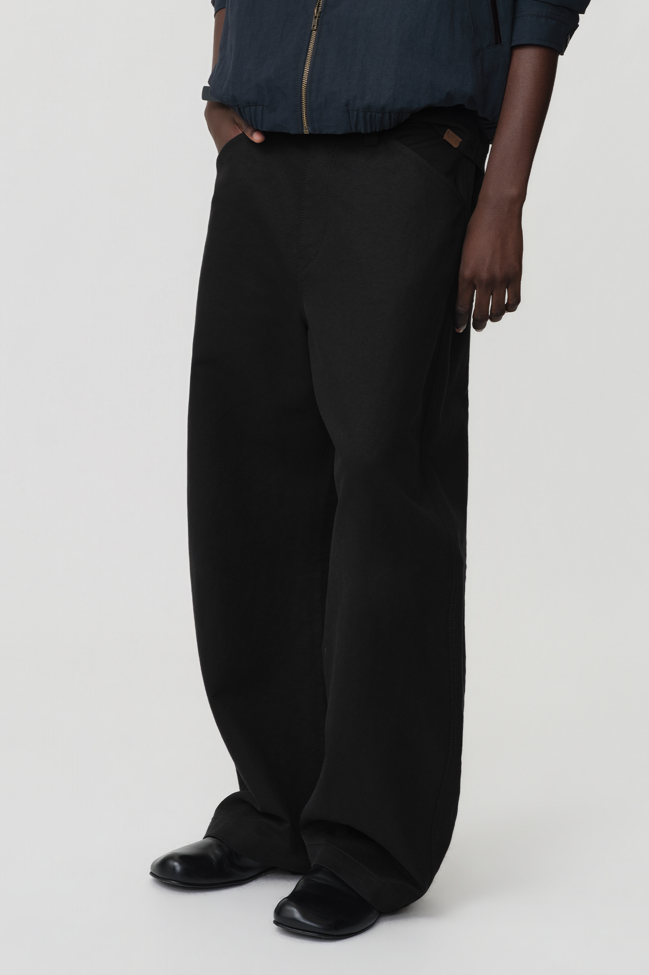 OPICLOTH Adjustable Buckle Straight-Leg Trousers, premium urban and streetwear designers apparel on PROJECTISR.com, OPICLOTH