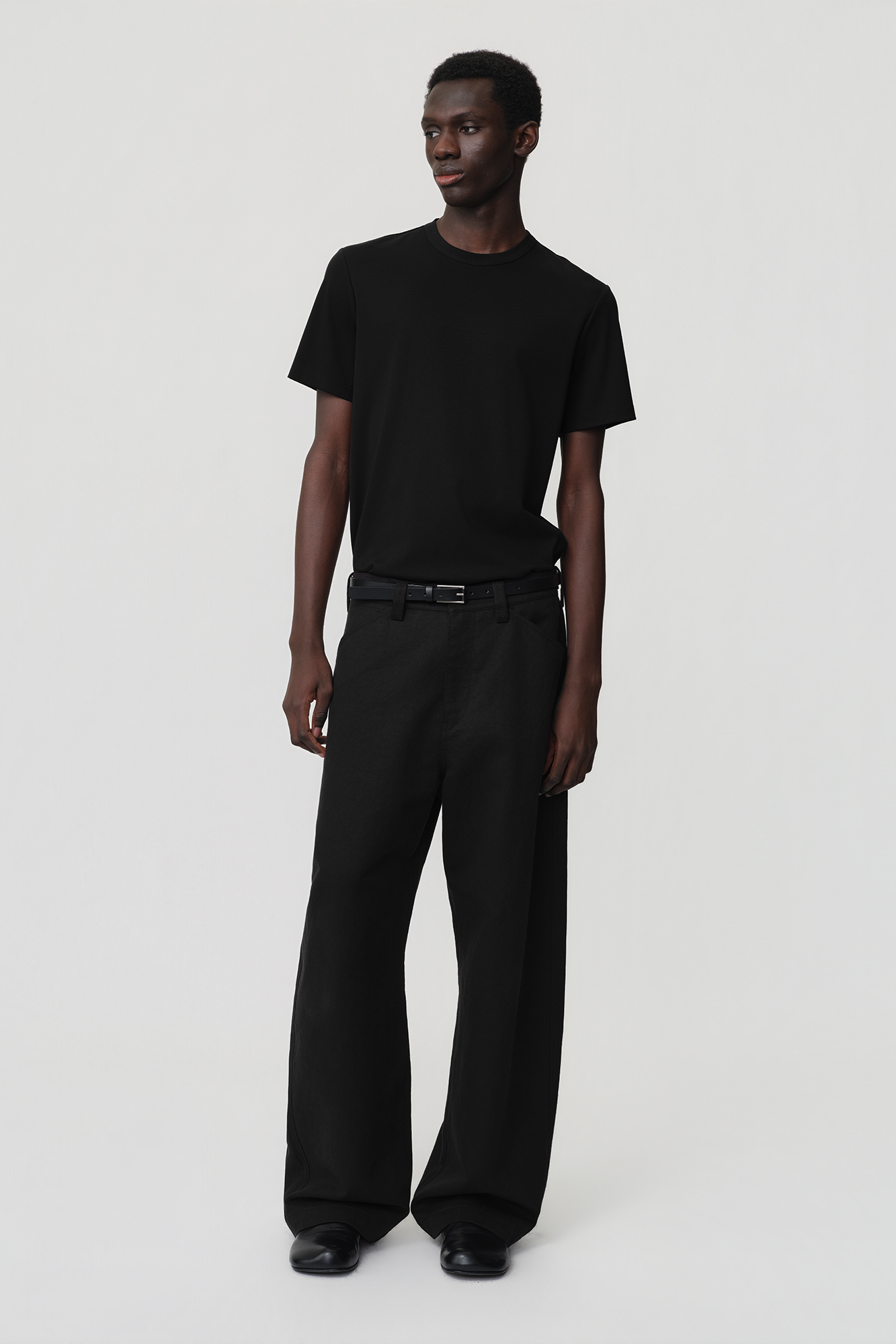 OPICLOTH Adjustable Buckle Straight-Leg Trousers, premium urban and streetwear designers apparel on PROJECTISR.com, OPICLOTH