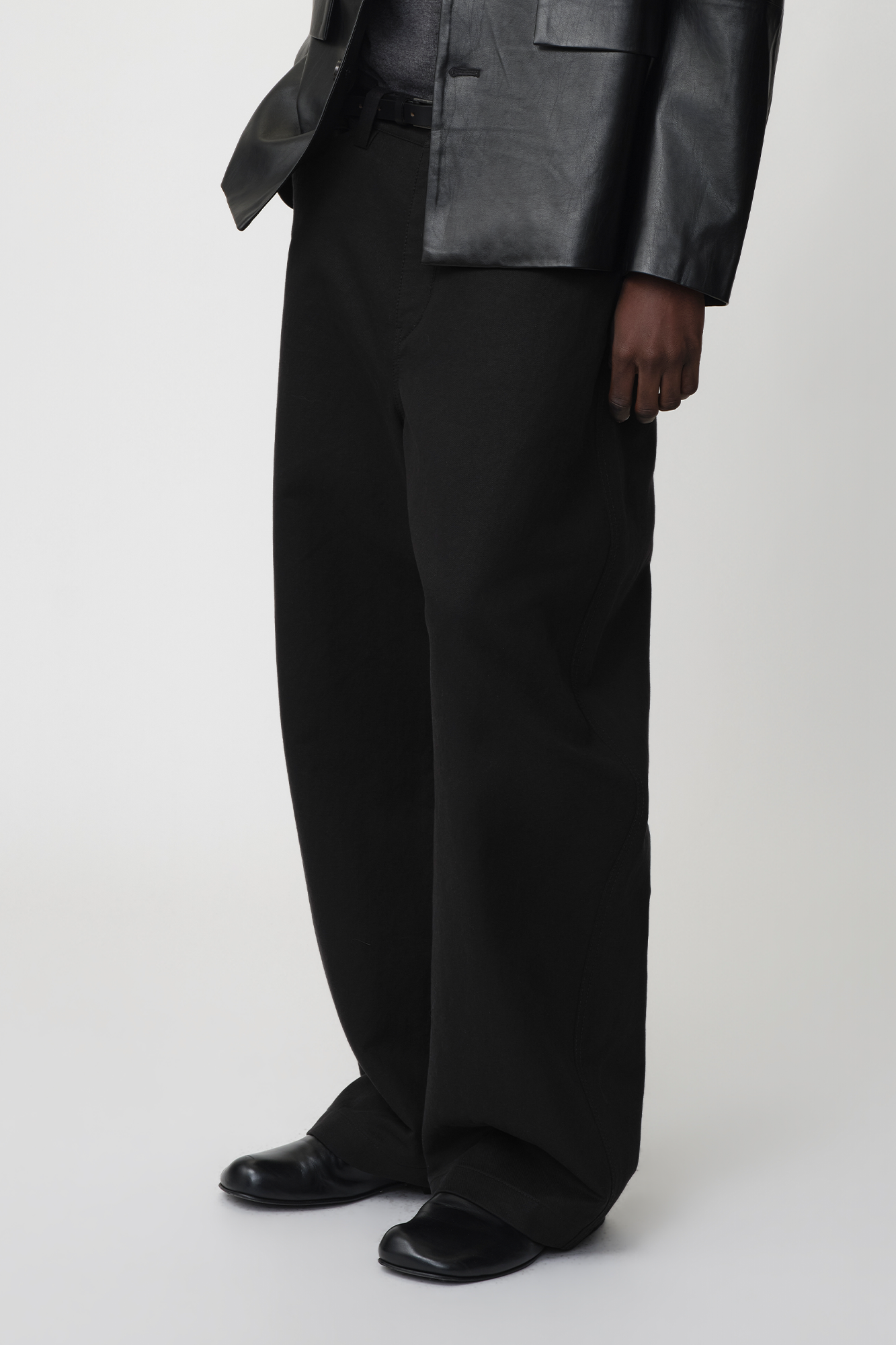 OPICLOTH Adjustable Buckle Straight-Leg Trousers, premium urban and streetwear designers apparel on PROJECTISR.com, OPICLOTH