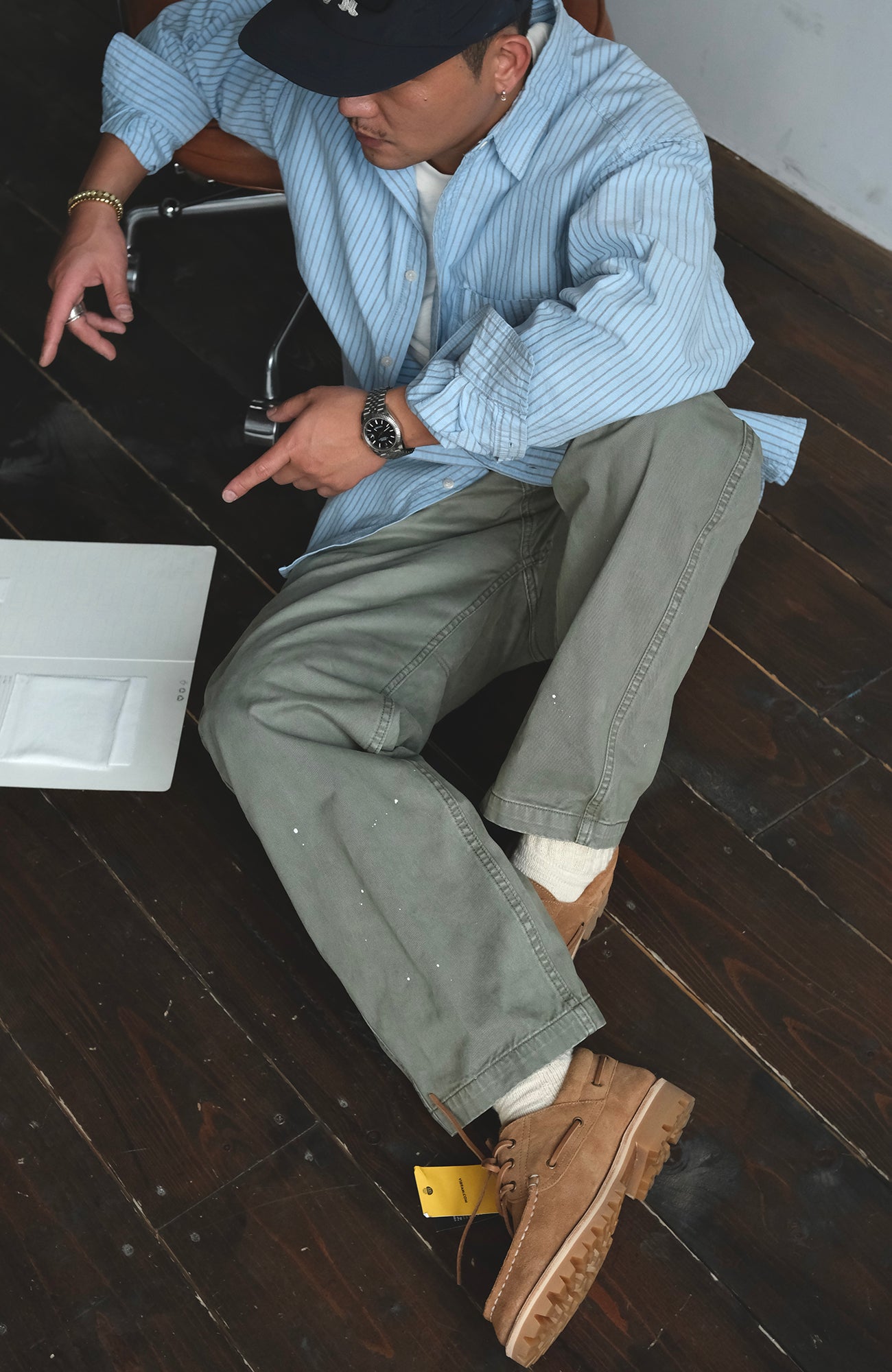 NEIGBORL Washed Paint Splatter Cargo Pants, premium urban and streetwear designers apparel on PROJECTISR.com, NEIGBORL