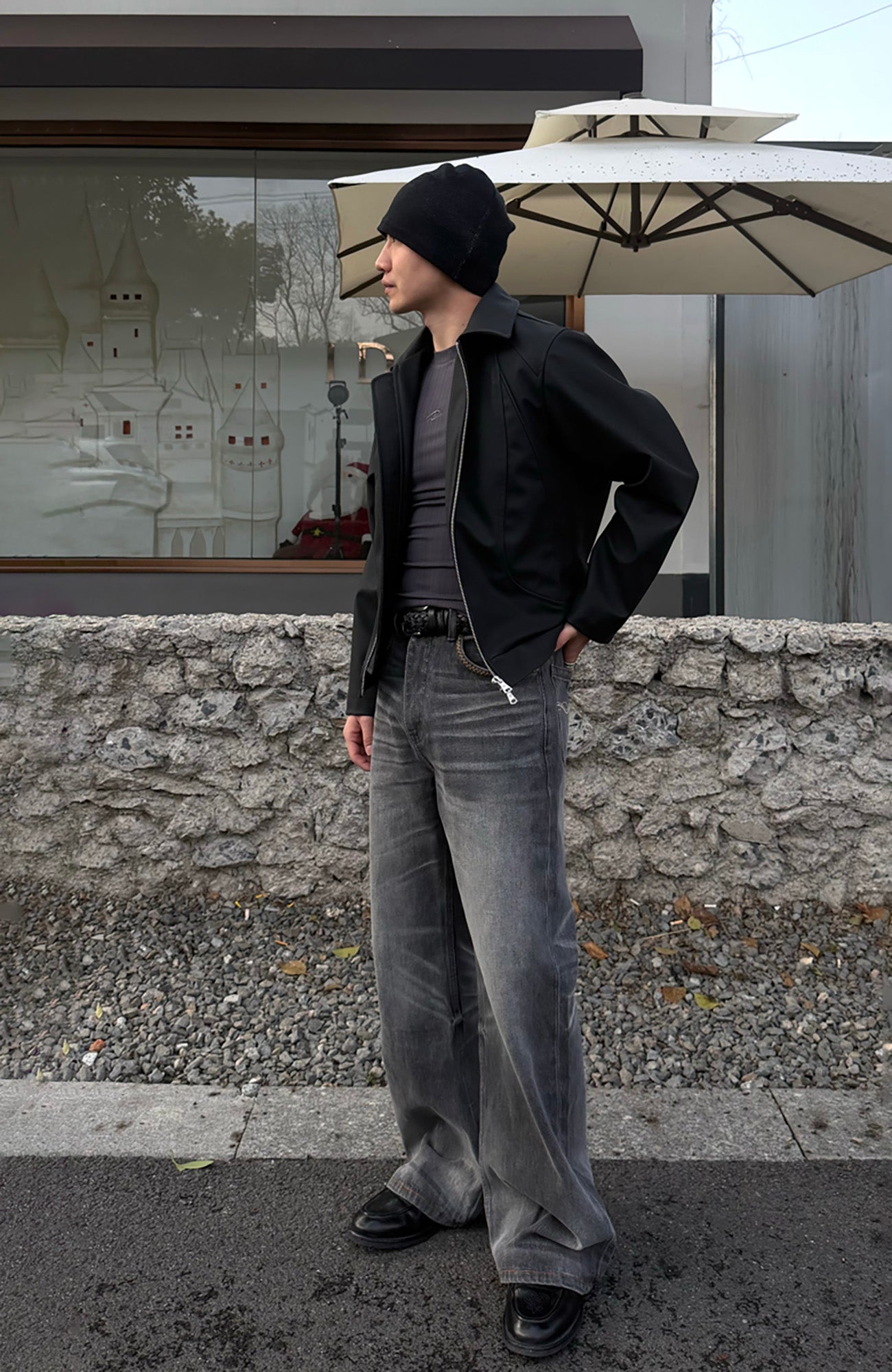 CATSSTAC Knightcore Pebbled Jacket, premium urban and streetwear designers apparel on PROJECTISR.com, CATSSTAC