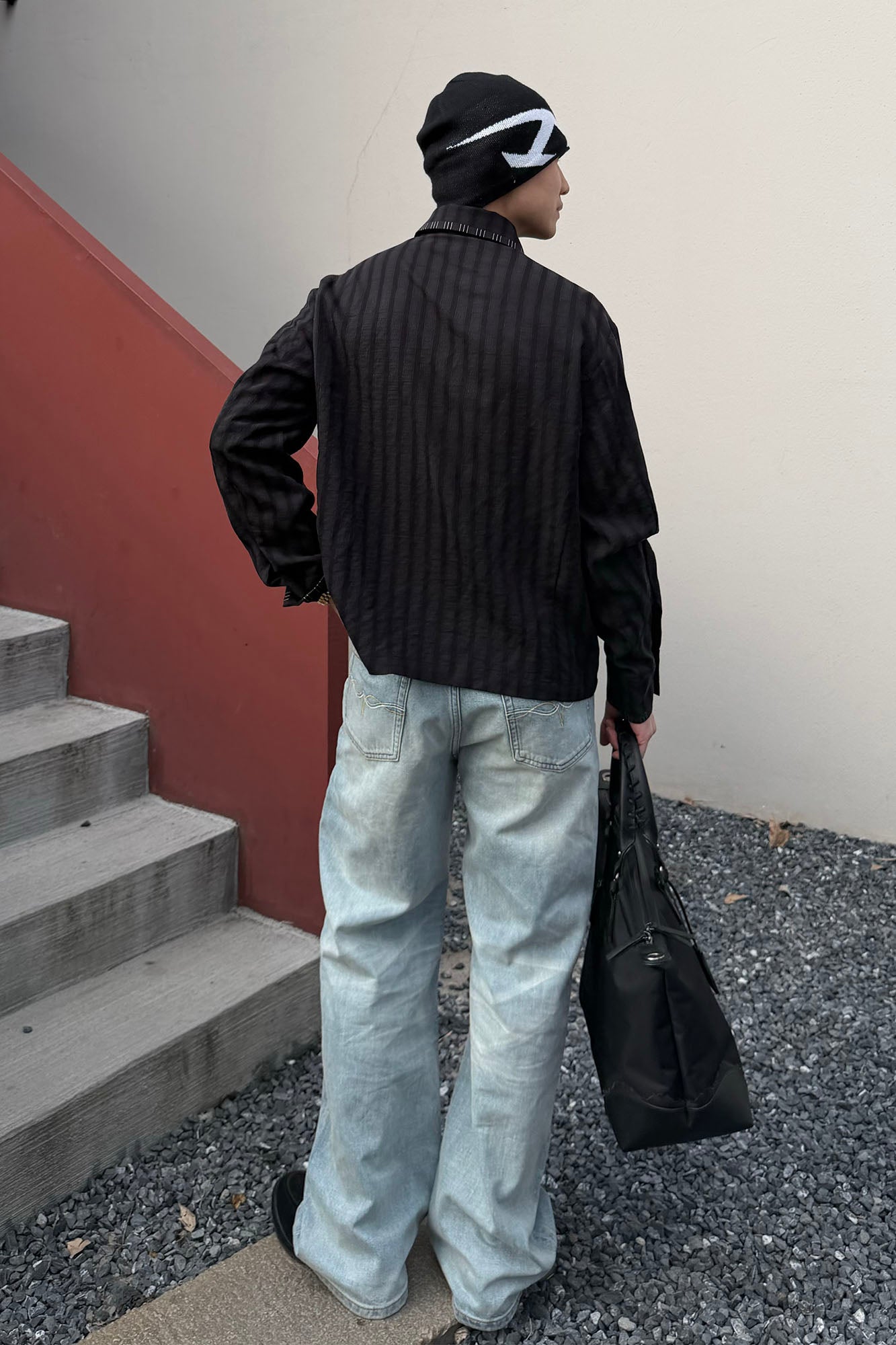CATSSTAC Classic Whiskering Washed Jeans, premium urban and streetwear designers apparel on PROJECTISR.com, CATSSTAC