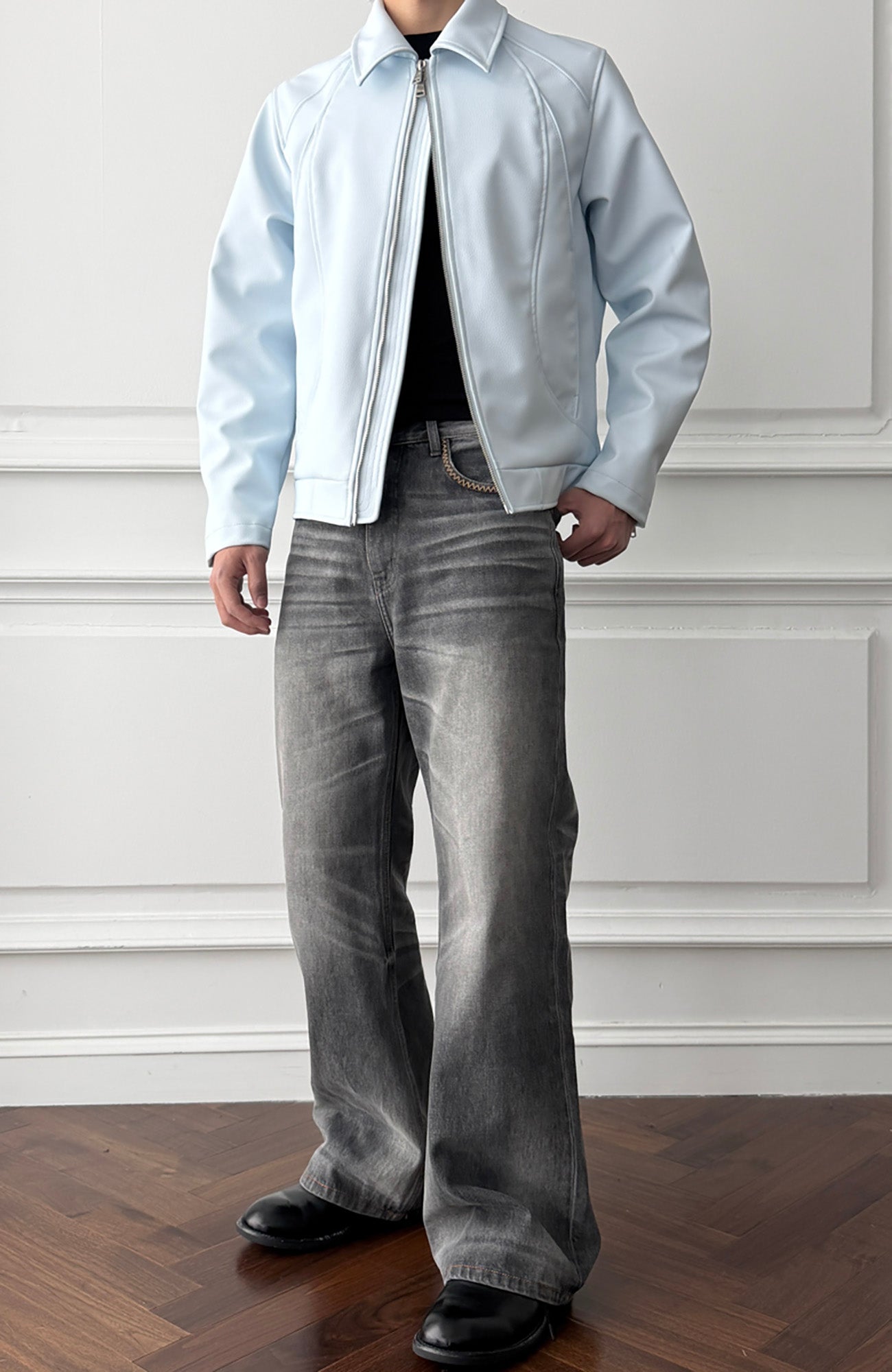 CATSSTAC Knightcore Pebbled Jacket, premium urban and streetwear designers apparel on PROJECTISR.com, CATSSTAC