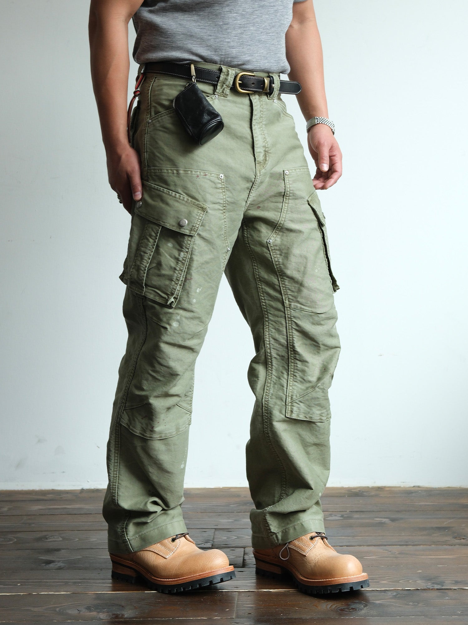 NEIGBORL Retro Washed Multi-Pocket Cargo Pants, premium urban and streetwear designers apparel on PROJECTISR.com, NEIGBORL