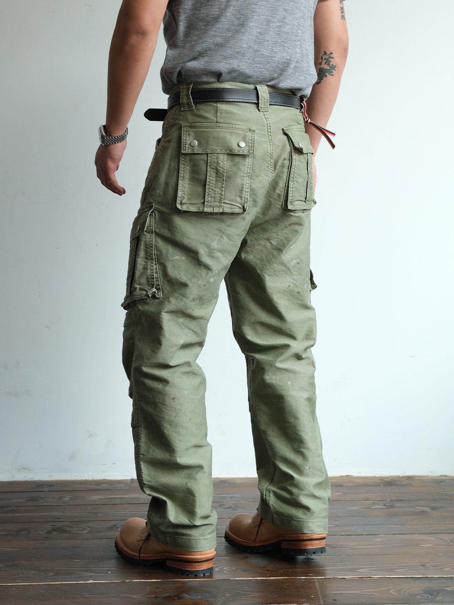 NEIGBORL Retro Washed Multi-Pocket Cargo Pants, premium urban and streetwear designers apparel on PROJECTISR.com, NEIGBORL