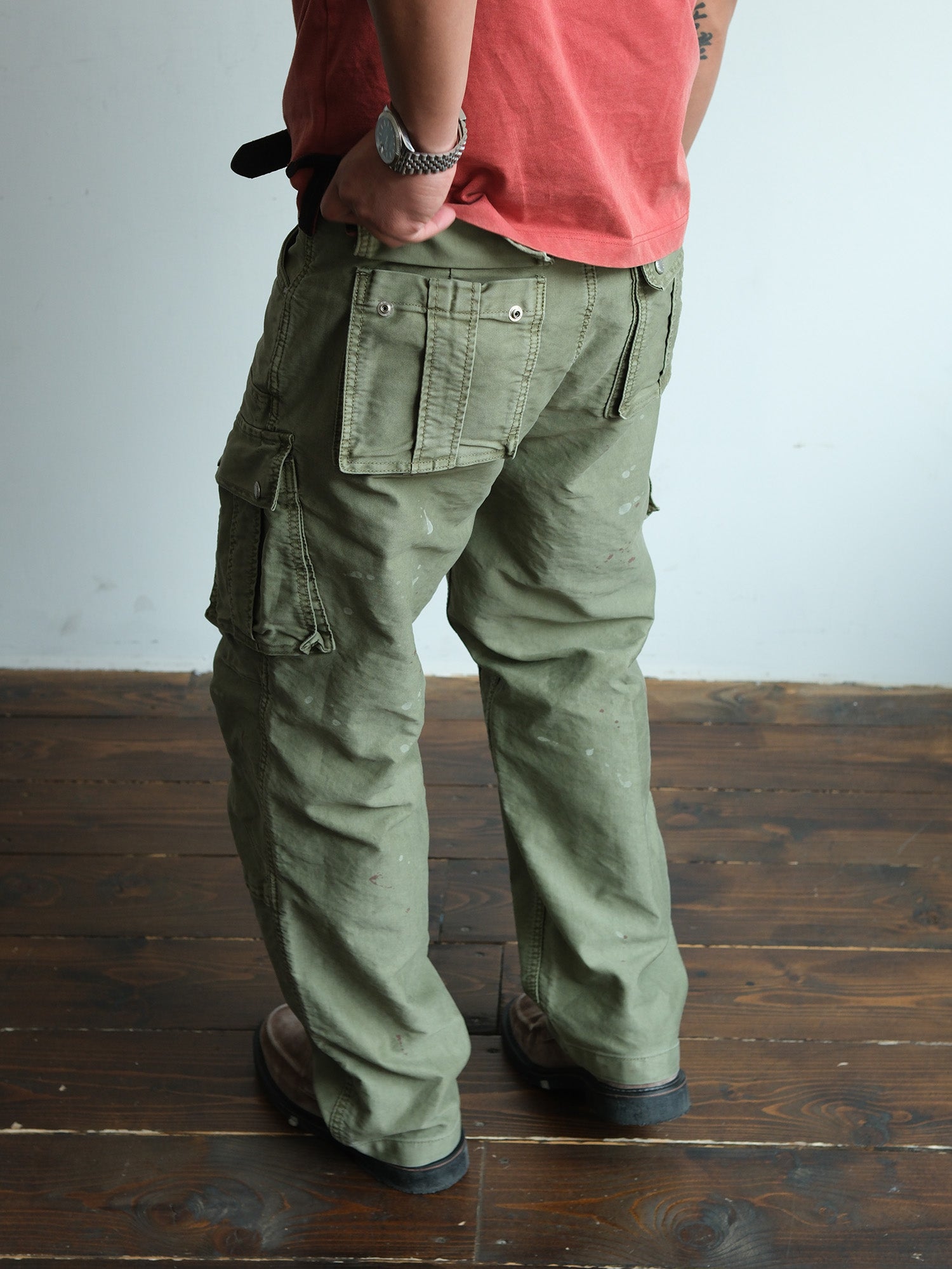NEIGBORL Retro Washed Multi-Pocket Cargo Pants, premium urban and streetwear designers apparel on PROJECTISR.com, NEIGBORL