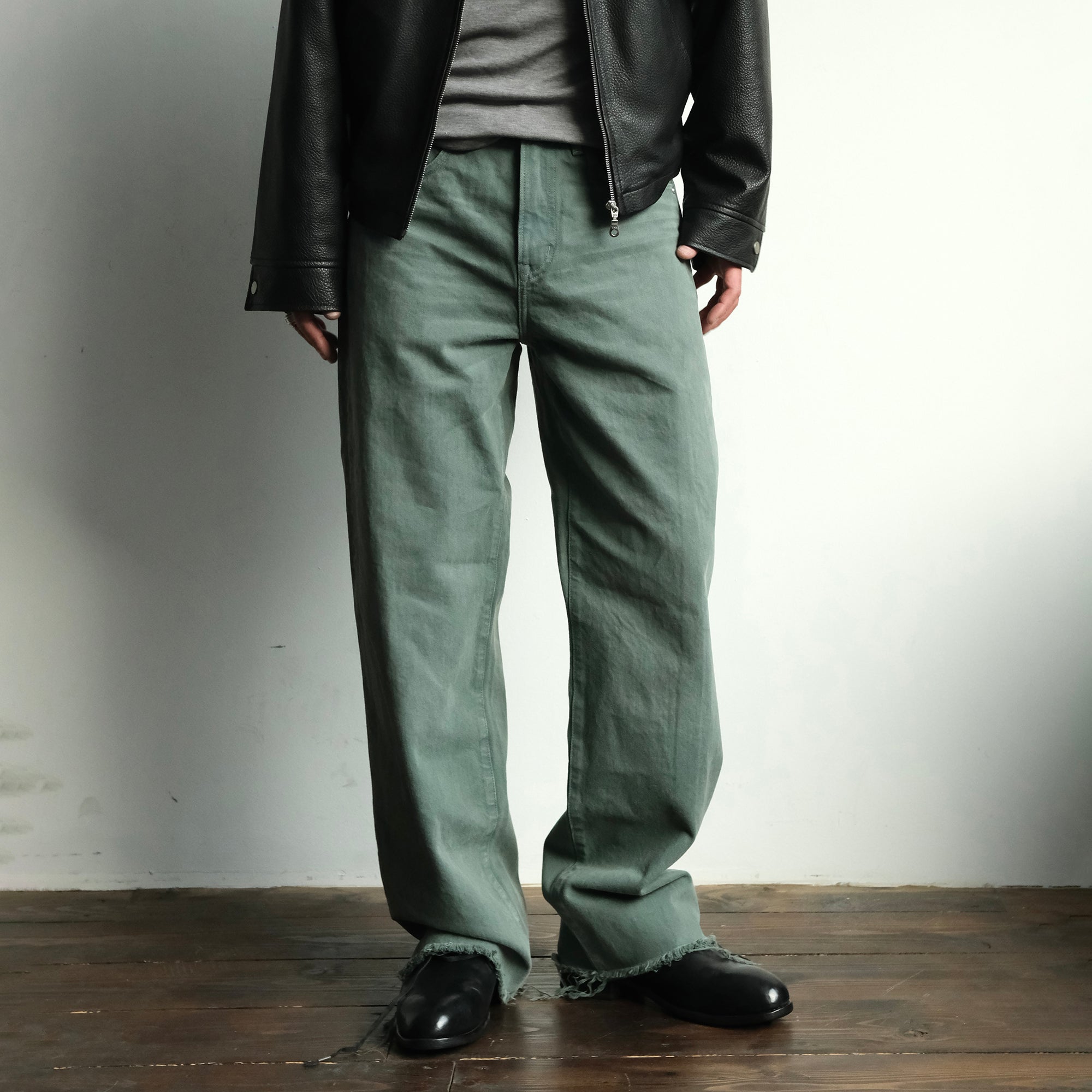 NEIGBORL Distressed Whisker Straight-Leg Jeans, premium urban and streetwear designers apparel on PROJECTISR.com, NEIGBORL