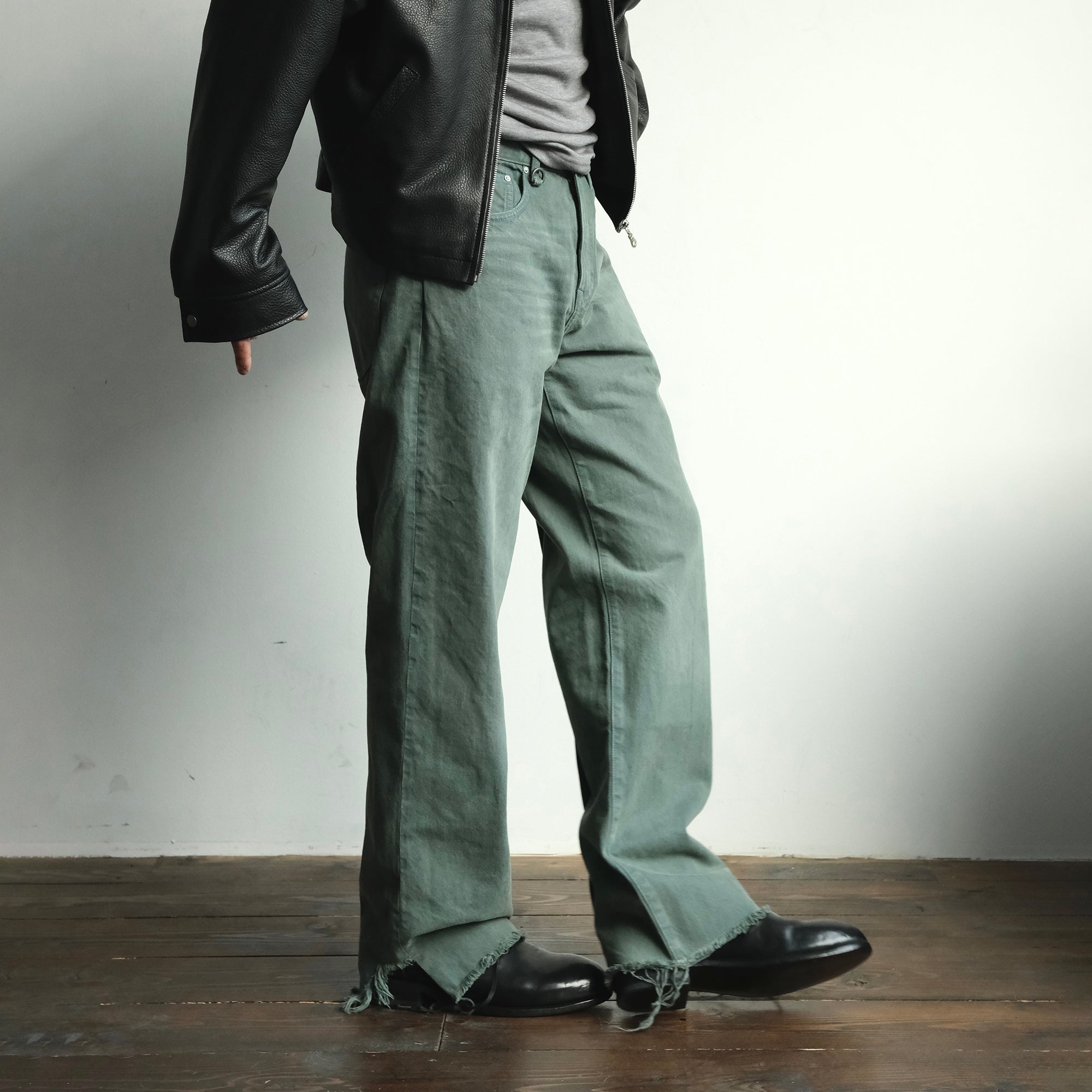 NEIGBORL Distressed Whisker Straight-Leg Jeans, premium urban and streetwear designers apparel on PROJECTISR.com, NEIGBORL