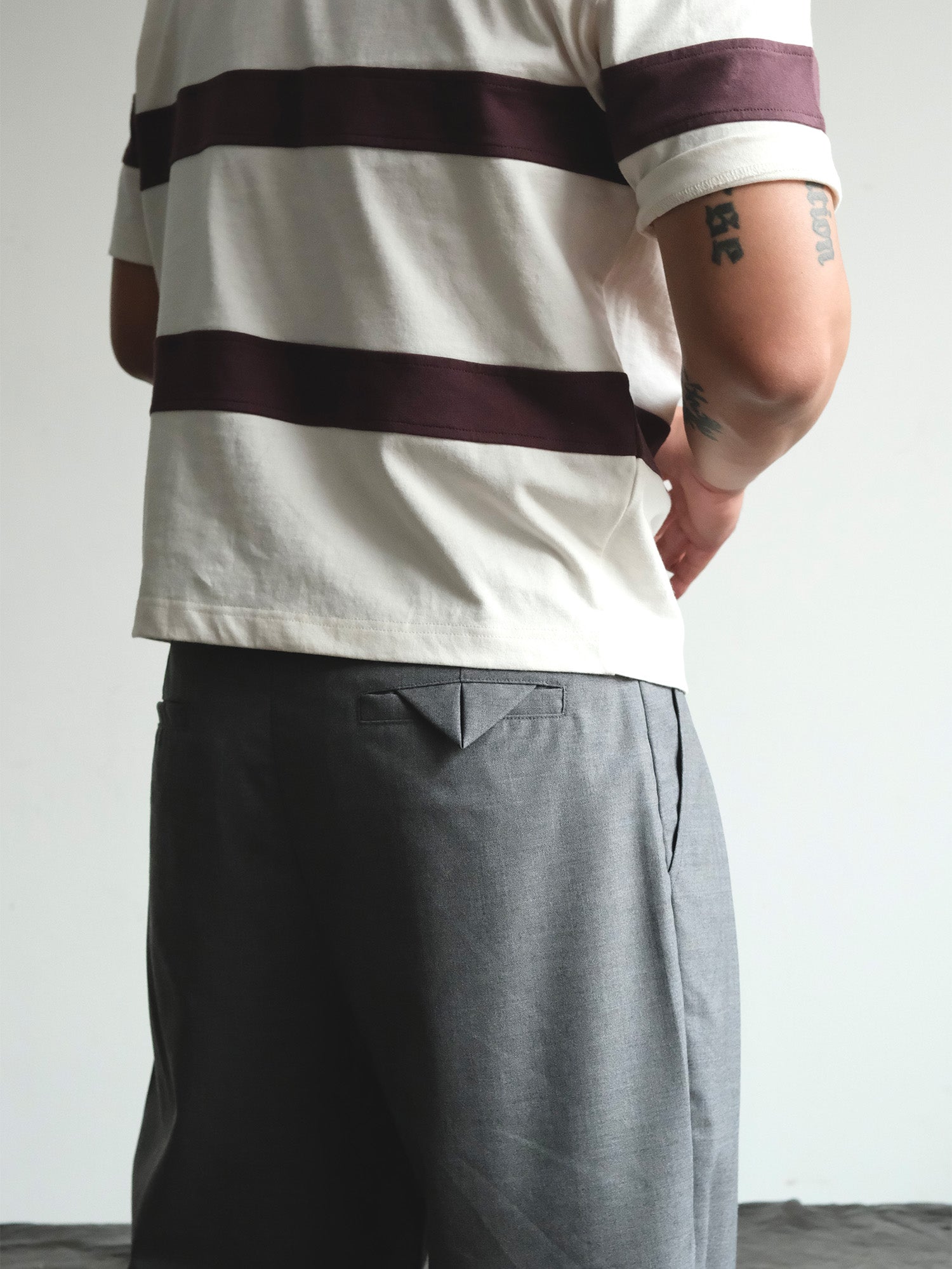NEIGBORL Wool Double-Pleated Straight-Leg Trousers, premium urban and streetwear designers apparel on PROJECTISR.com, NEIGBORL