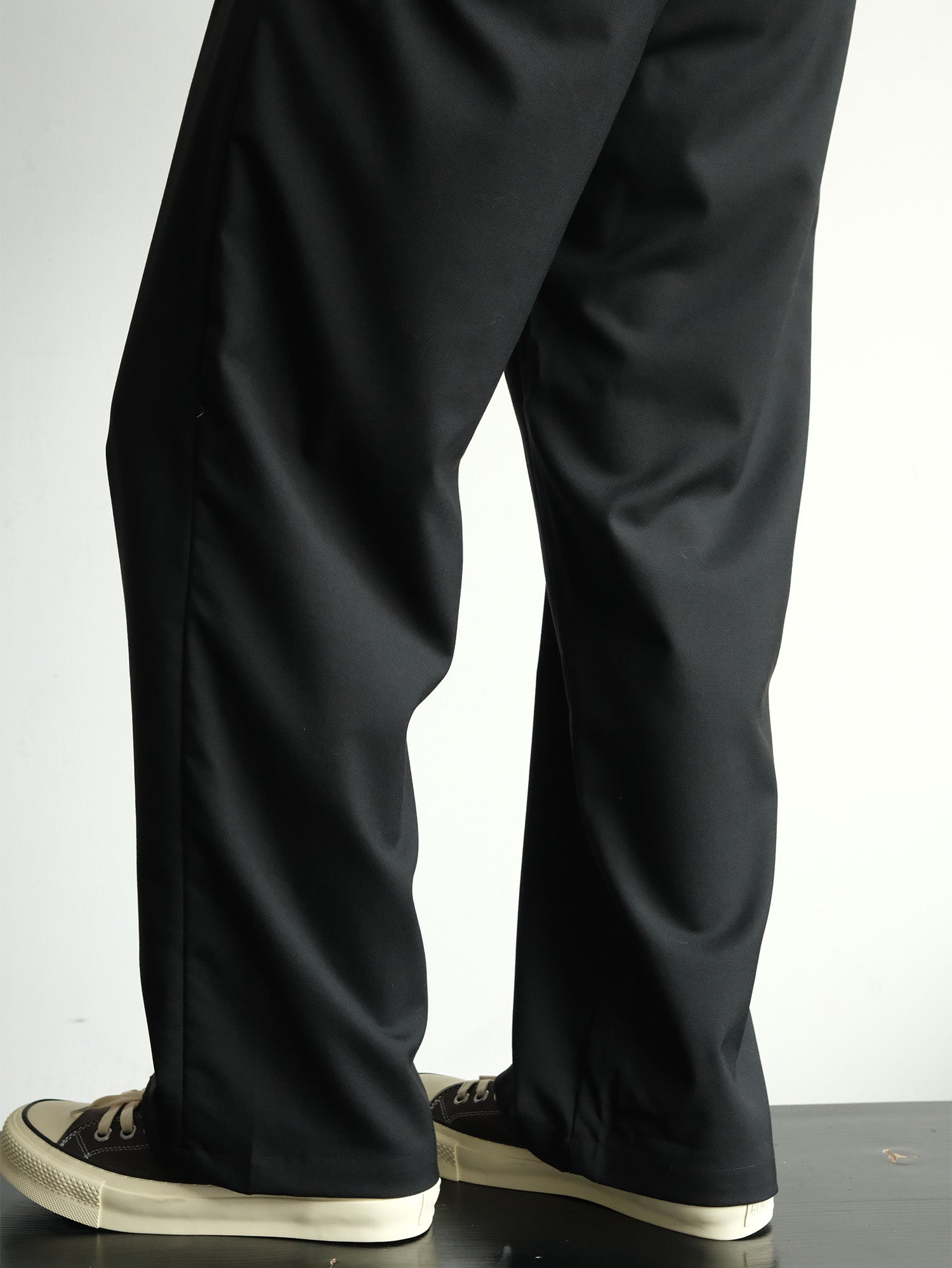 NEIGBORL Wool Double-Pleated Straight-Leg Trousers, premium urban and streetwear designers apparel on PROJECTISR.com, NEIGBORL