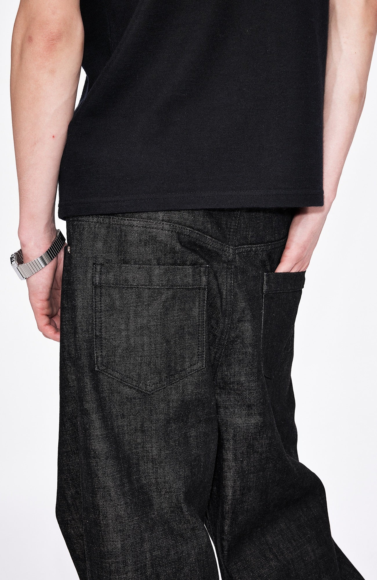 LABELROOM Slub Raw Indigo Jeans, premium urban and streetwear designers apparel on PROJECTISR.com, LABELROOM