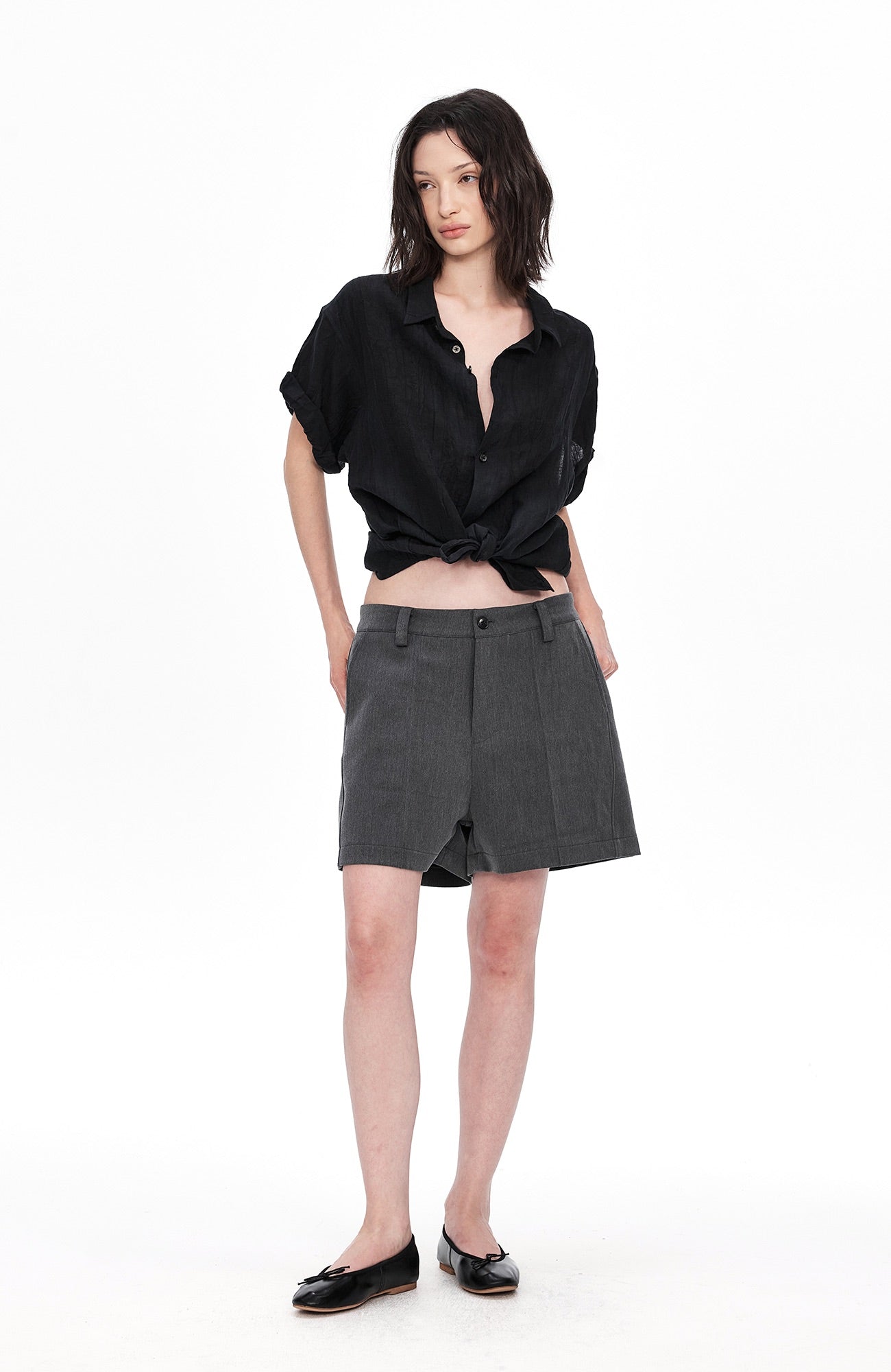 LABELROOM Rolled-Sleeve Linen Shirt, premium urban and streetwear designers apparel on PROJECTISR.com, LABELROOM