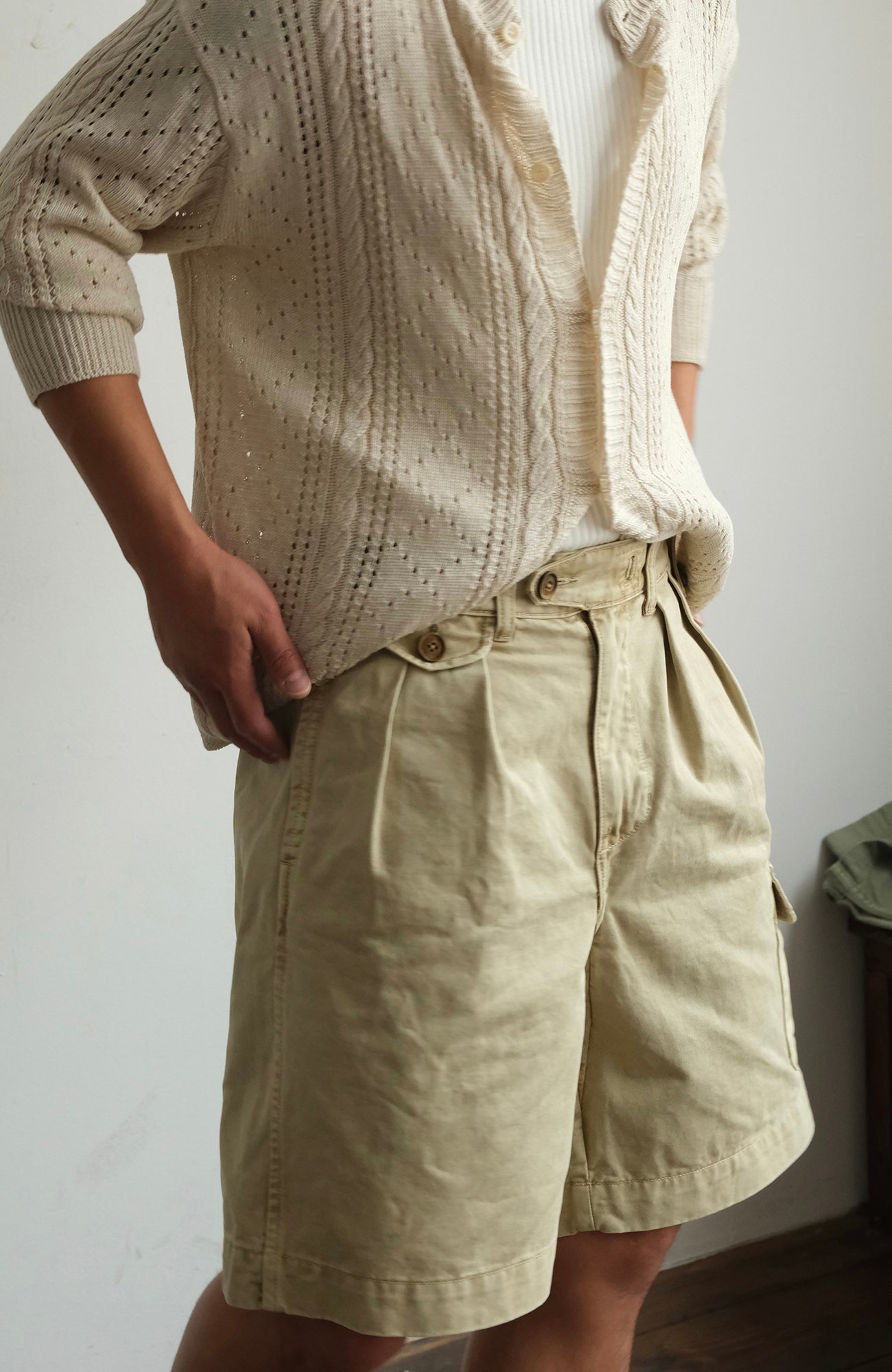 NEIGBORL Retro Washed Multi-Pocket Cargo Shorts, premium urban and streetwear designers apparel on PROJECTISR.com, NEIGBORL