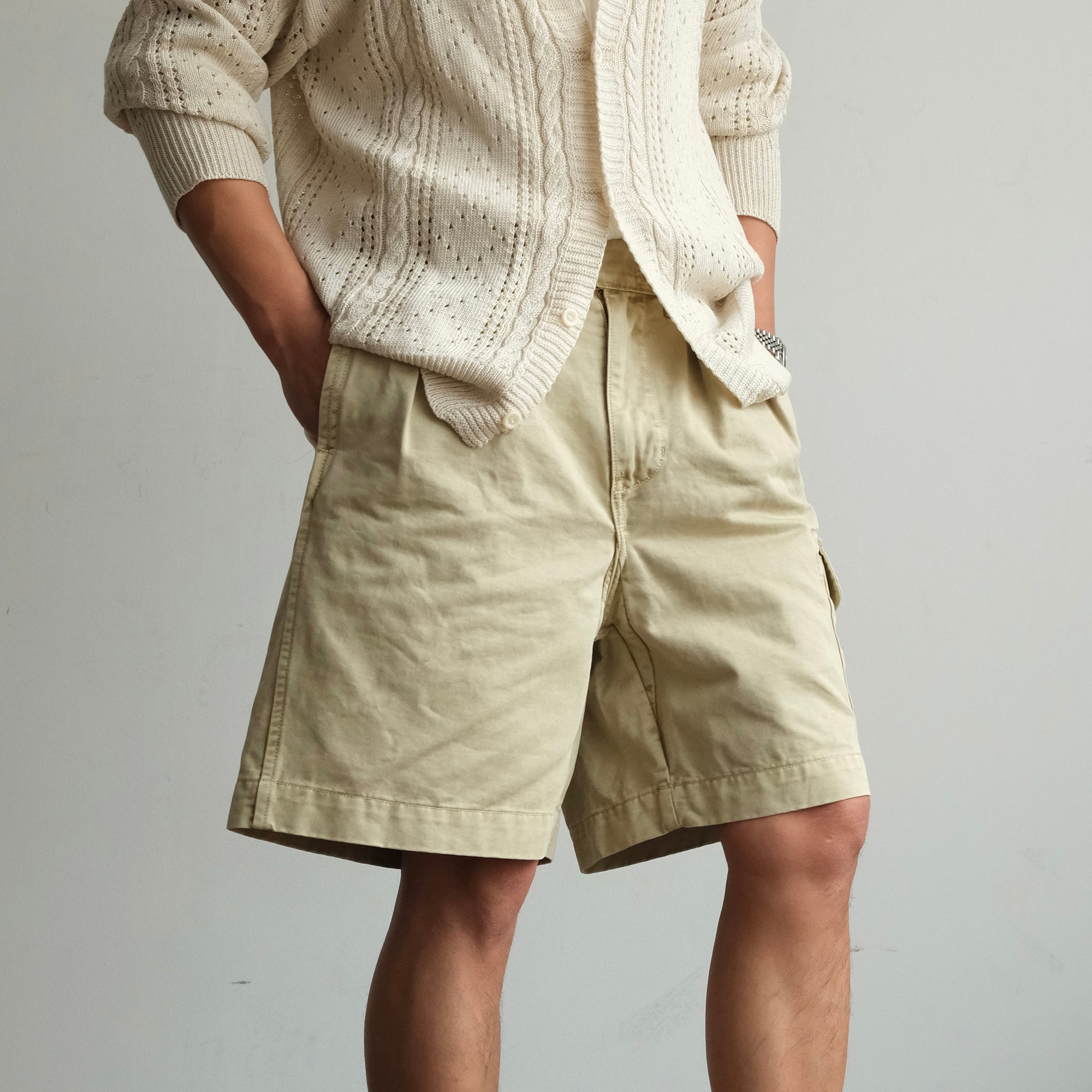 NEIGBORL Retro Washed Multi-Pocket Cargo Shorts, premium urban and streetwear designers apparel on PROJECTISR.com, NEIGBORL