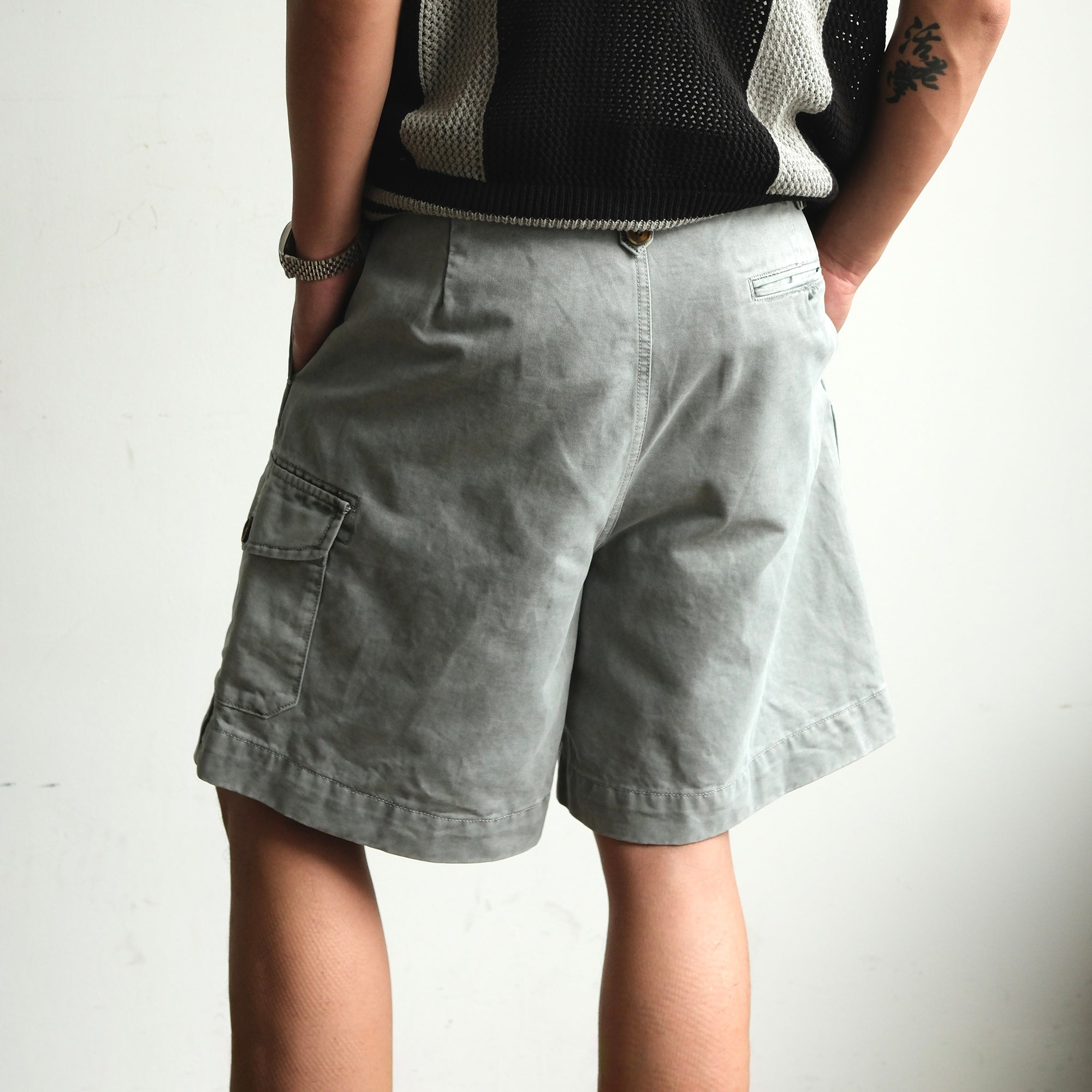 NEIGBORL Retro Washed Multi-Pocket Cargo Shorts, premium urban and streetwear designers apparel on PROJECTISR.com, NEIGBORL
