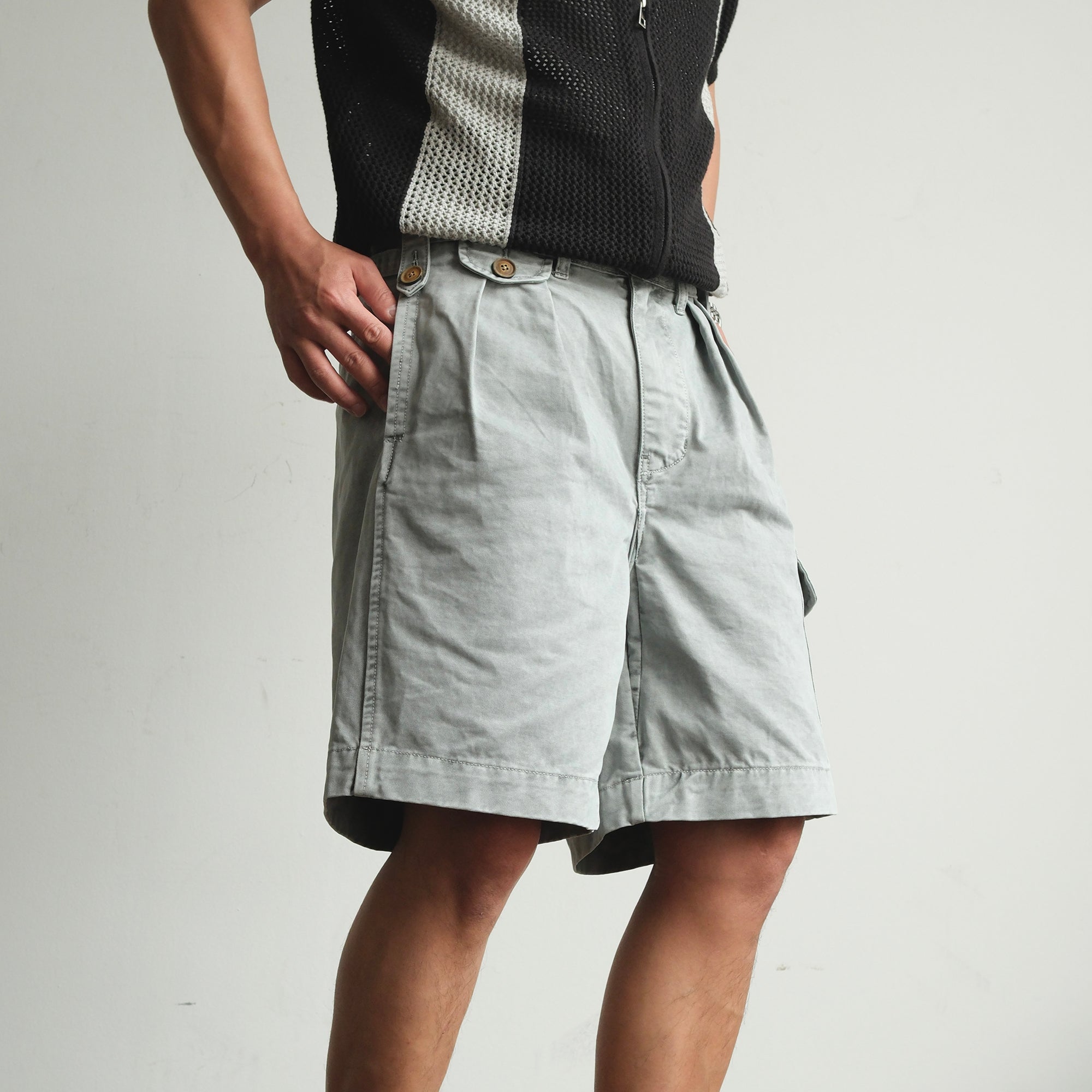 NEIGBORL Retro Washed Multi-Pocket Cargo Shorts, premium urban and streetwear designers apparel on PROJECTISR.com, NEIGBORL