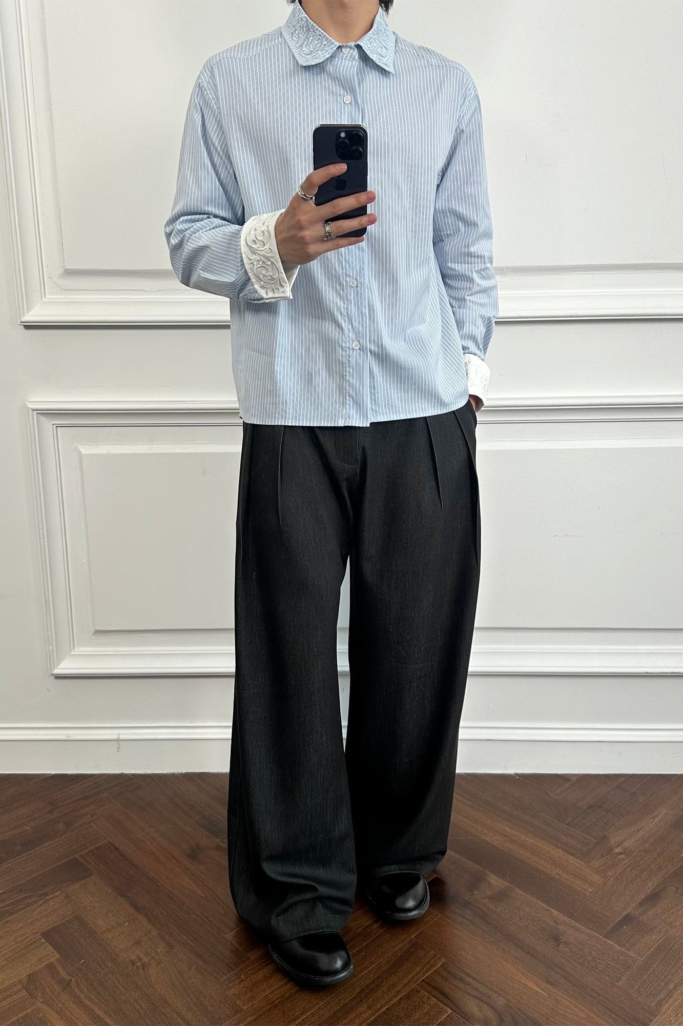 CATSSTAC Triple-Pleat Wool-Blend Wide-Leg Trousers, premium urban and streetwear designers apparel on PROJECTISR.com, CATSSTAC
