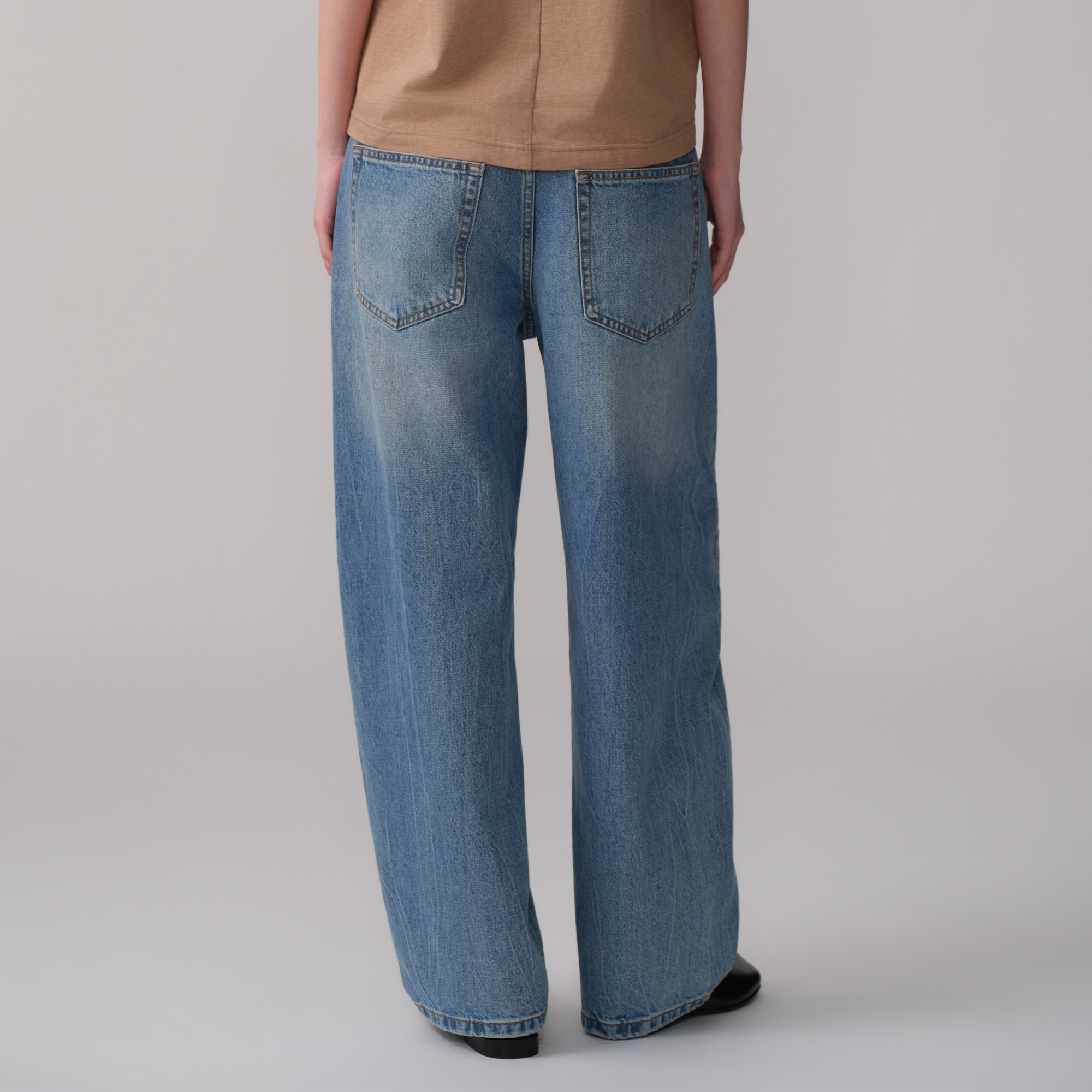 OPICLOTH Washed Whiskered Curved Jeans, premium urban and streetwear designers apparel on PROJECTISR.com, OPICLOTH