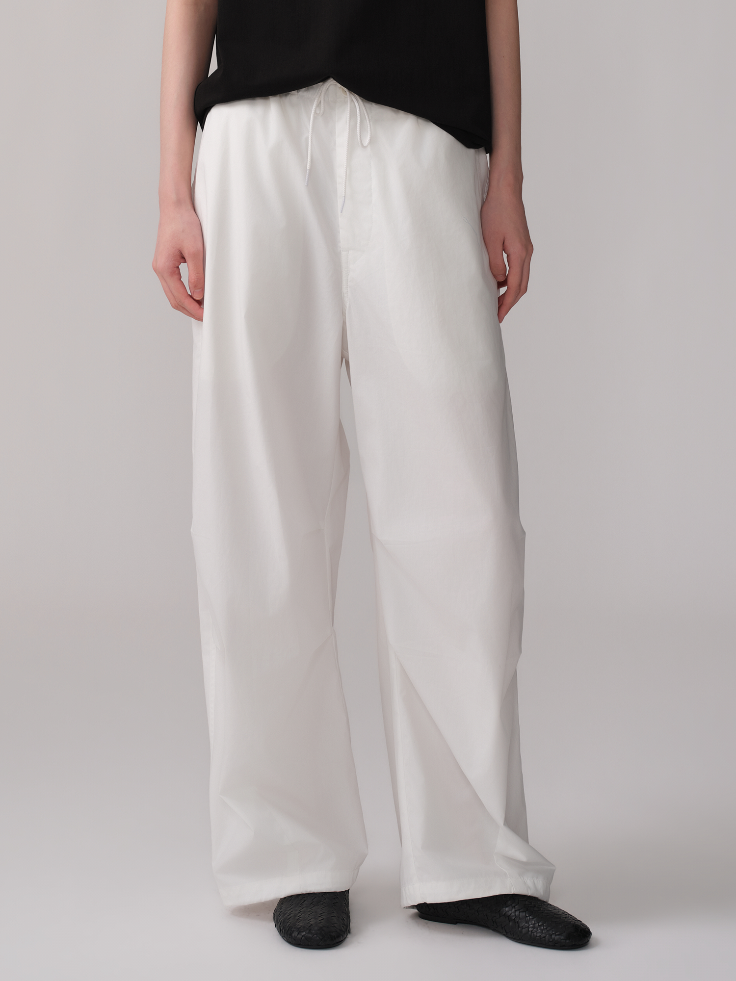OPICLOTH Pleated Drawstring Parachute Pants, premium urban and streetwear designers apparel on PROJECTISR.com, OPICLOTH