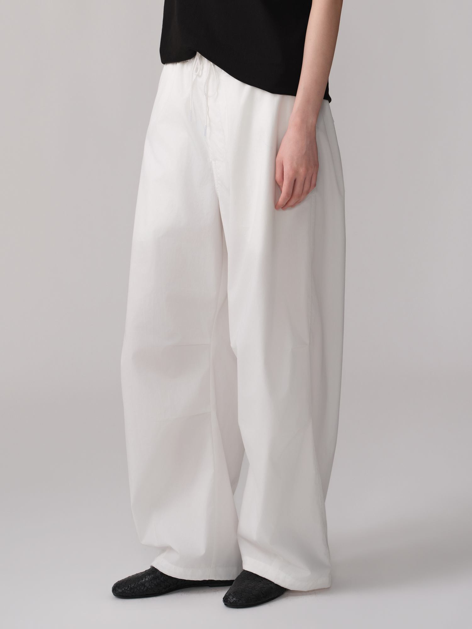 OPICLOTH Pleated Drawstring Parachute Pants, premium urban and streetwear designers apparel on PROJECTISR.com, OPICLOTH