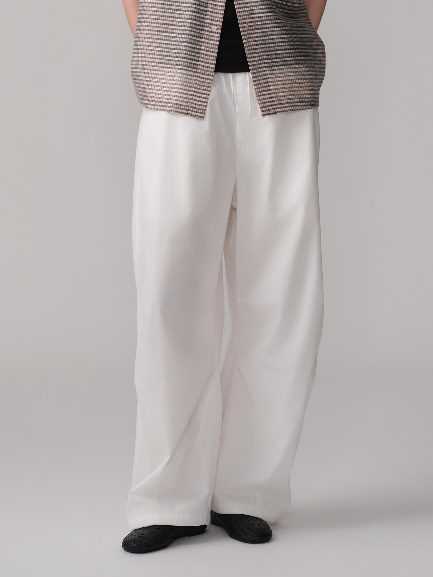 OPICLOTH Pleated Drawstring Parachute Pants, premium urban and streetwear designers apparel on PROJECTISR.com, OPICLOTH