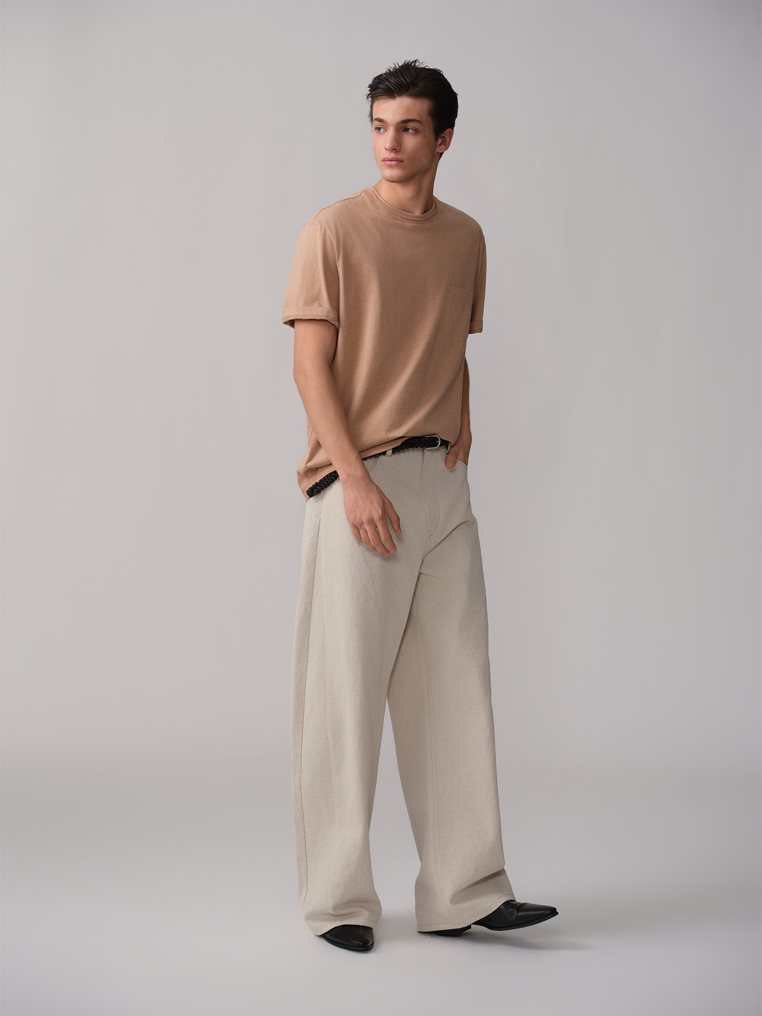OPICLOTH Paneled Wide-Leg Pants, premium urban and streetwear designers apparel on PROJECTISR.com, OPICLOTH