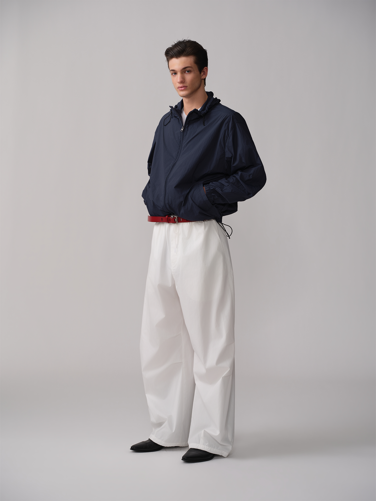 OPICLOTH Hooded Nylon Windbreaker Jacket, premium urban and streetwear designers apparel on PROJECTISR.com, OPICLOTH