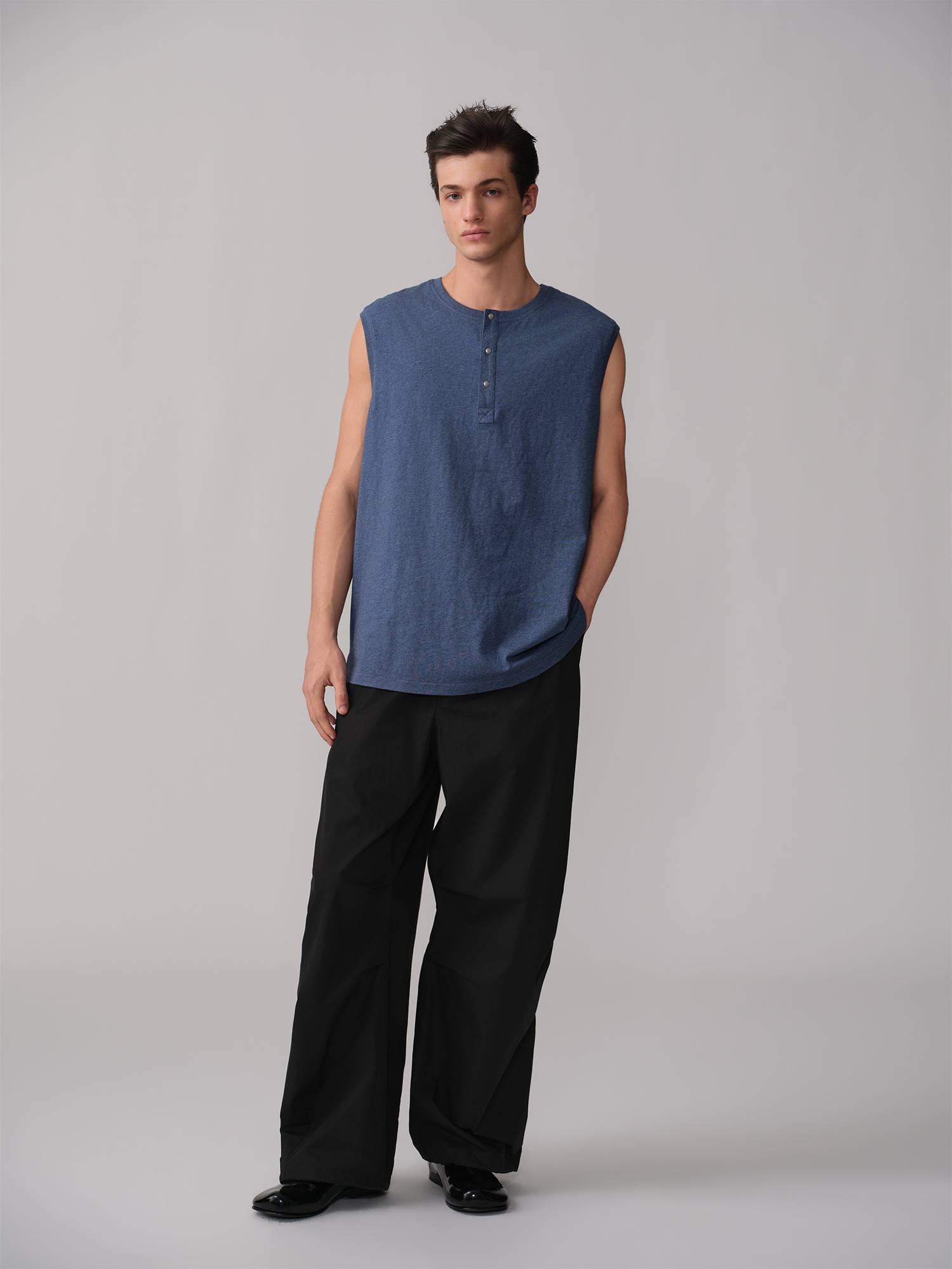 OPICLOTH Pleated Drawstring Parachute Pants, premium urban and streetwear designers apparel on PROJECTISR.com, OPICLOTH